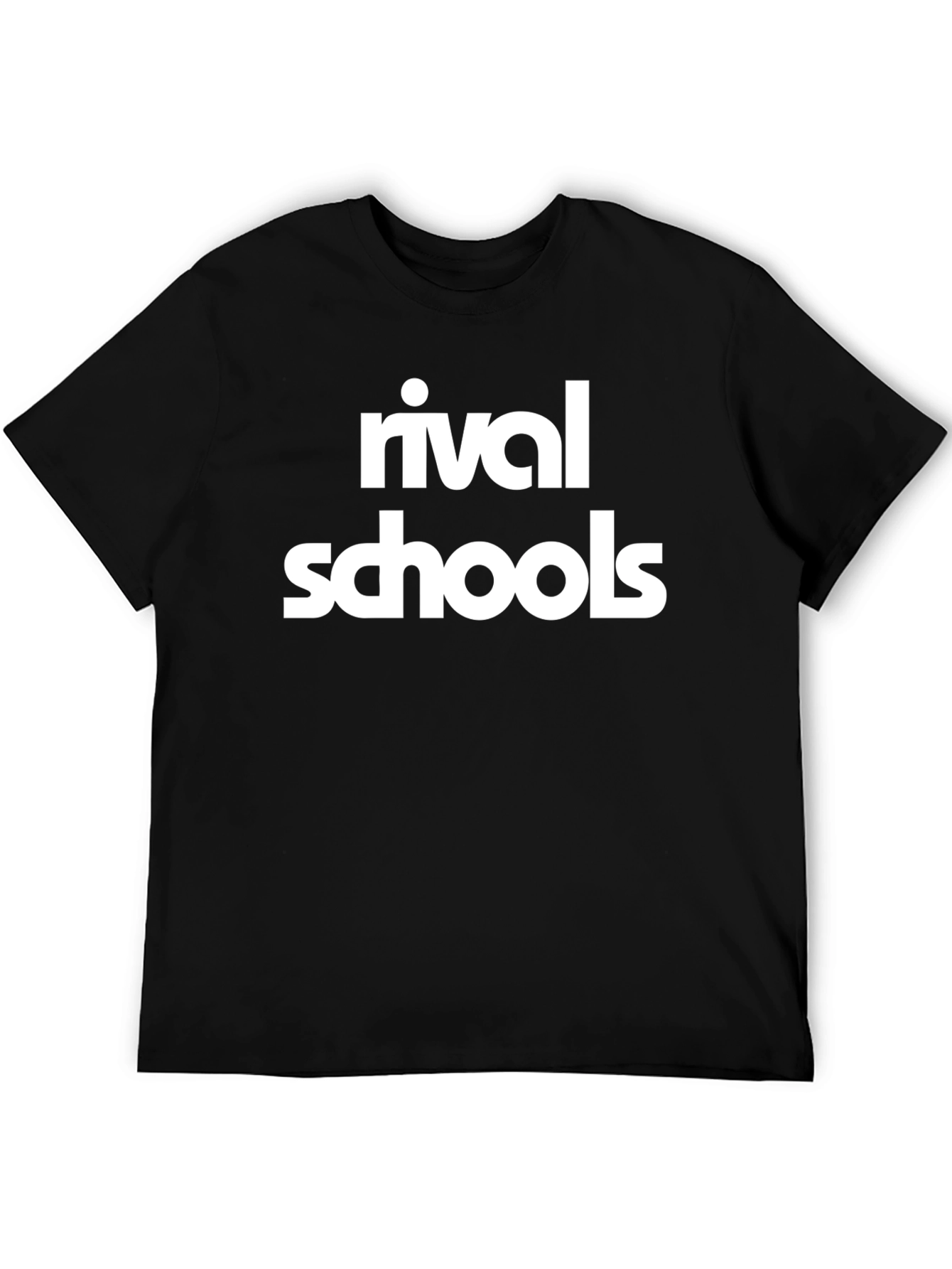 Rival Schools Graphic Tee - Black Cotton T-Shirt