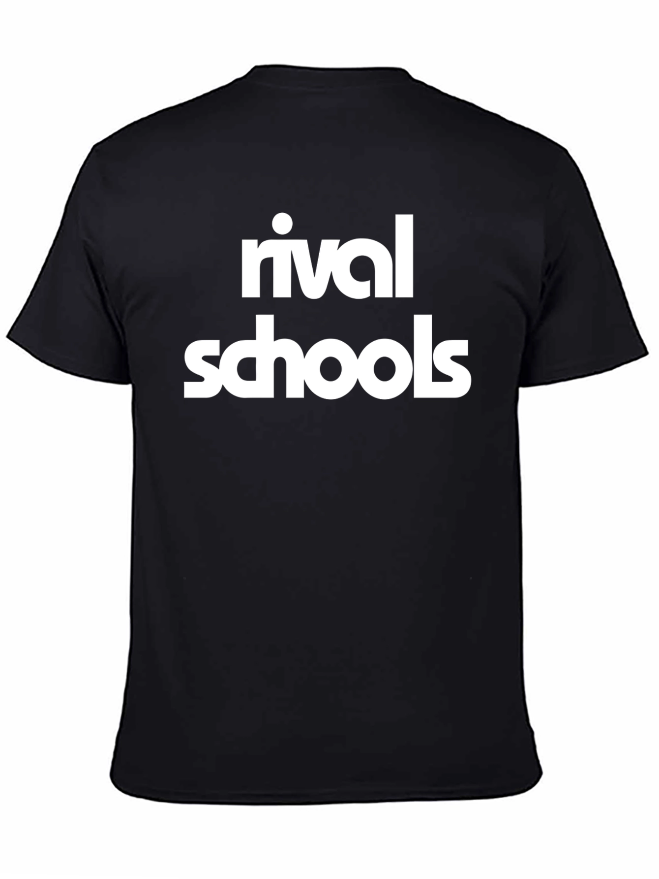 Rival Schools Graphic Tee - Black Cotton T-Shirt