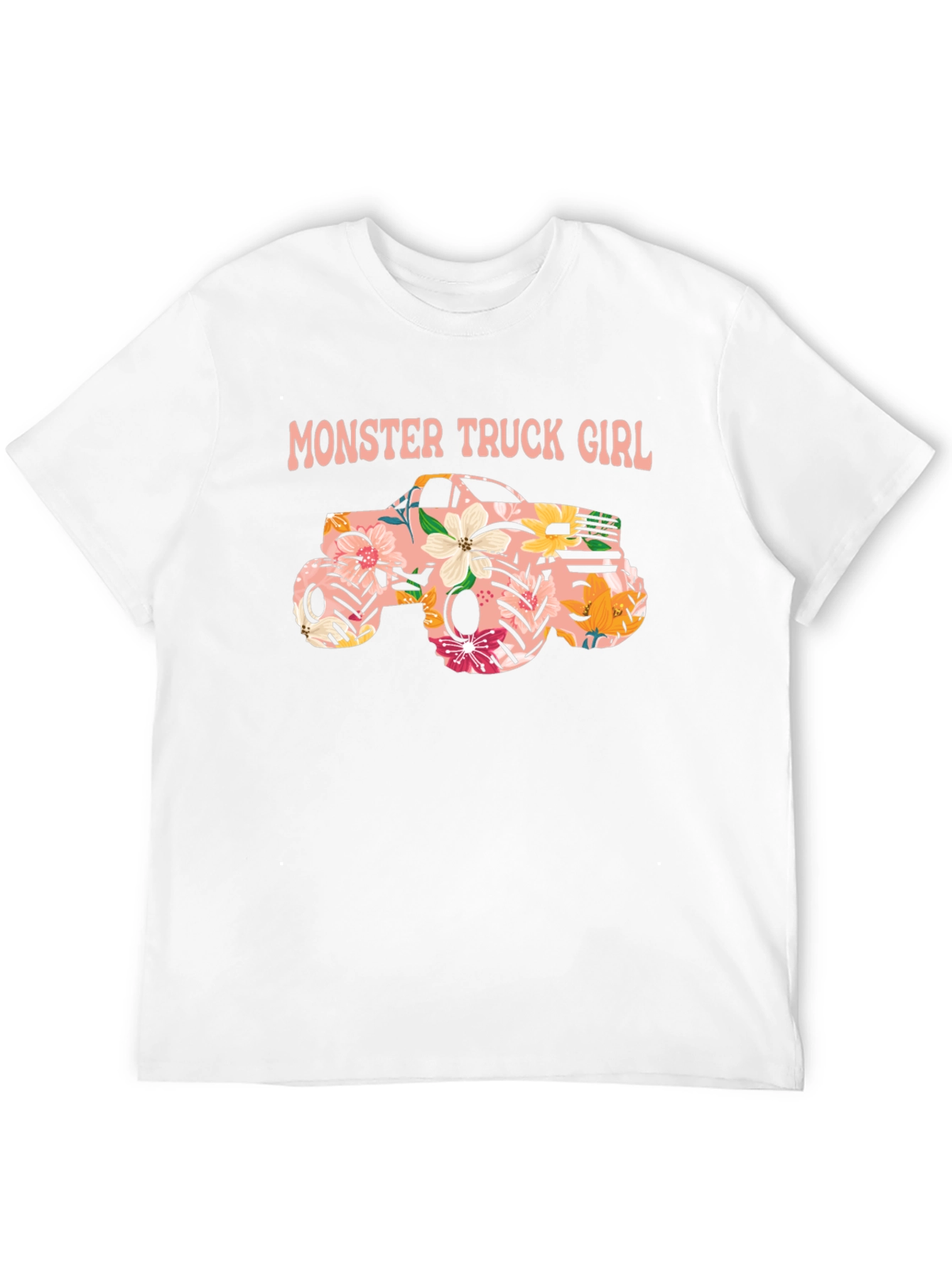 Monster Truck Girl Black Graphic Tee