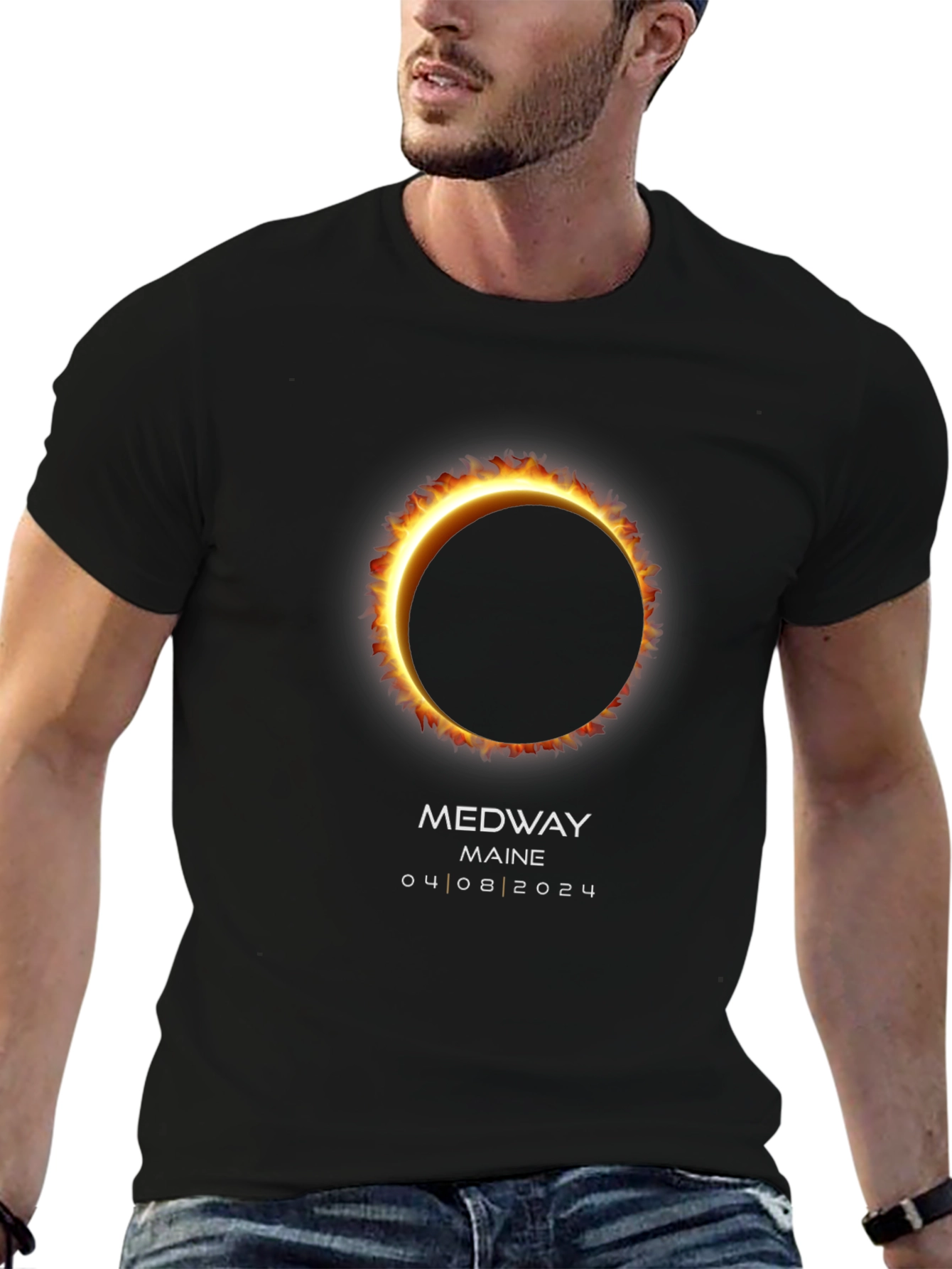 Medway Maine Eclipse T-Shirt - April 8 2024