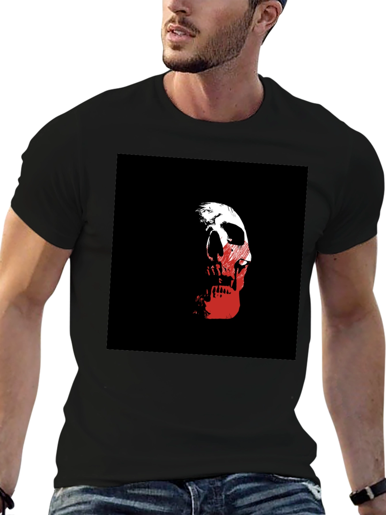 Skull Graphic Black T-Shirt