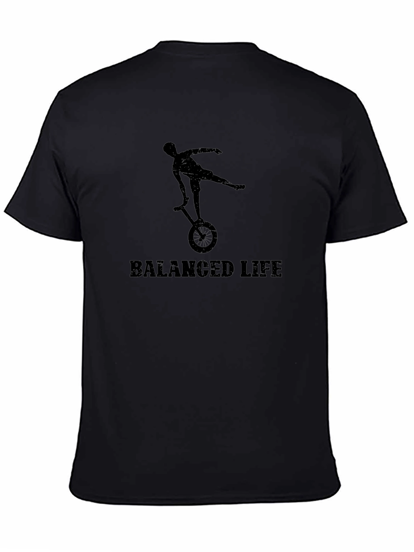 Balanced Life T-Shirt - Unicycle Design