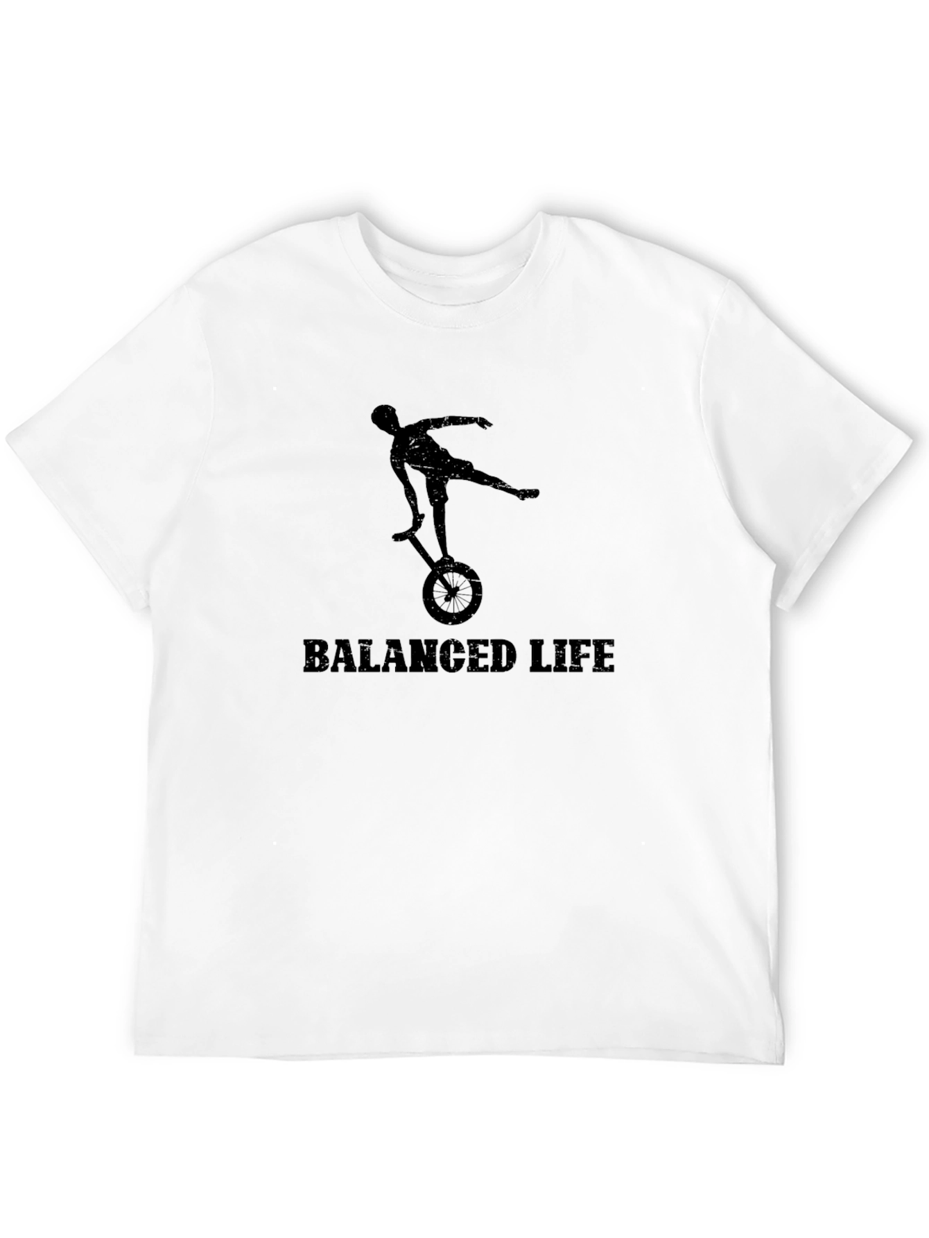 Balanced Life T-Shirt - Unicycle Design
