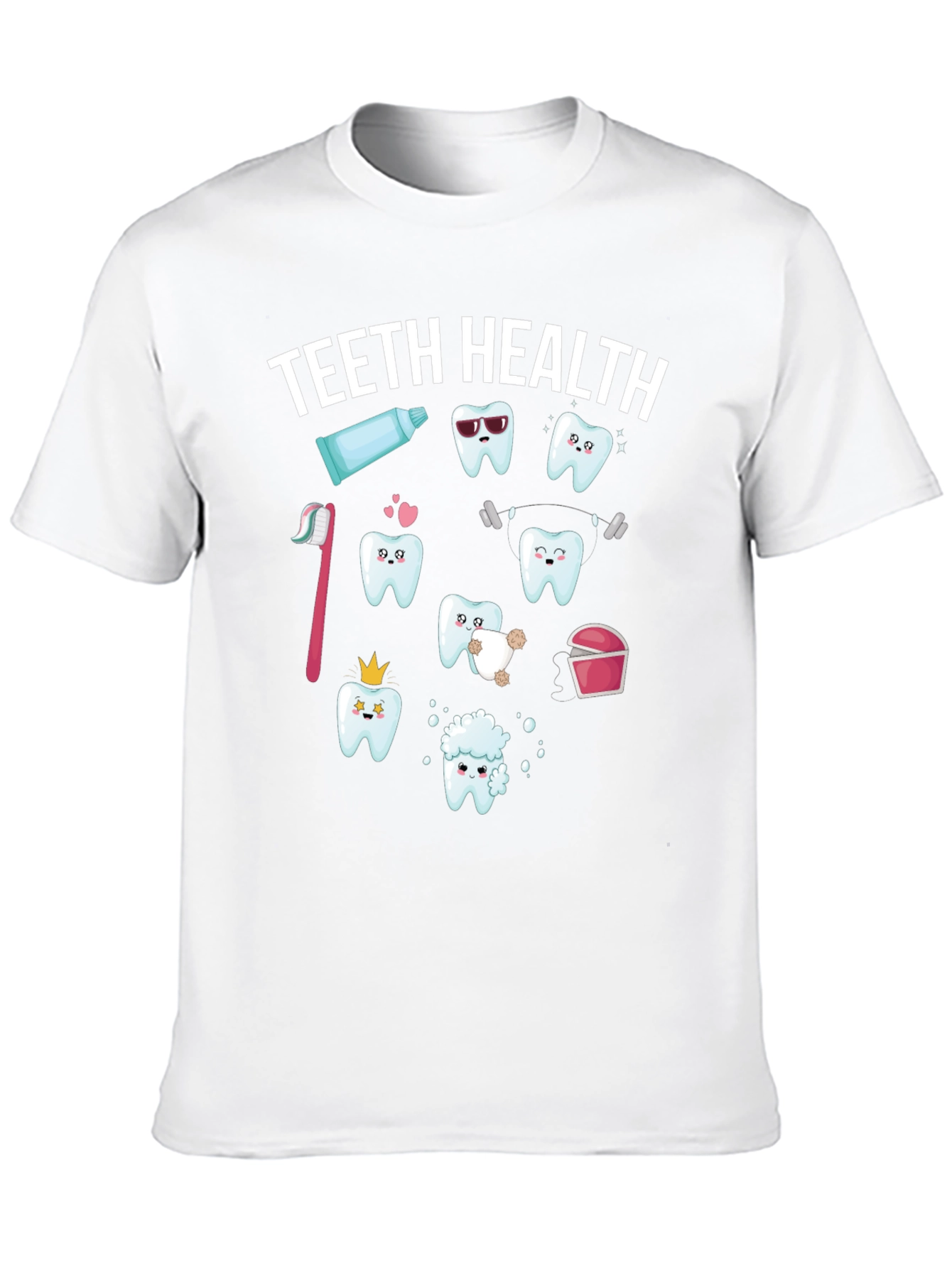 Teeth Health Graphic T-Shirt - Black Cotton Tee