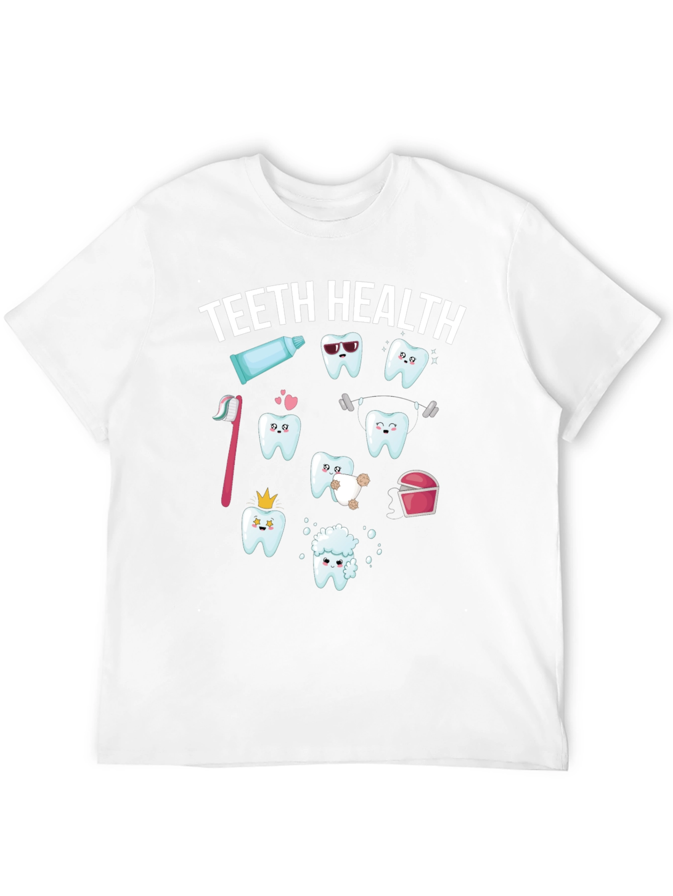 Teeth Health Graphic T-Shirt - Black Cotton Tee