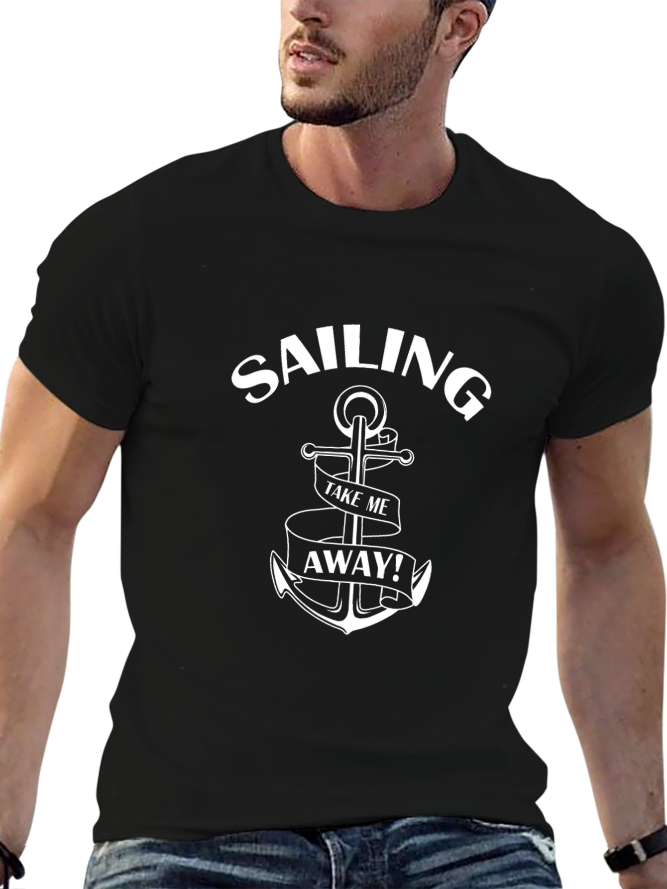 Sailing Anchor Graphic Tee - Take Me Away!