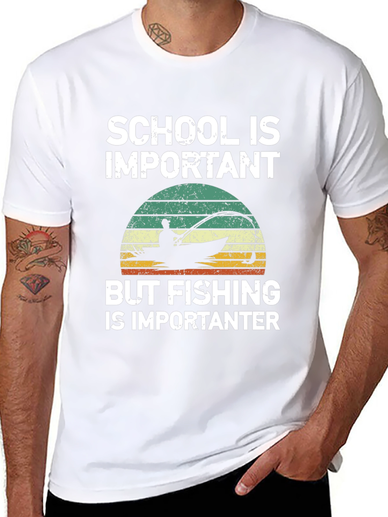 School is Important Fishing is Importanter T-Shirt