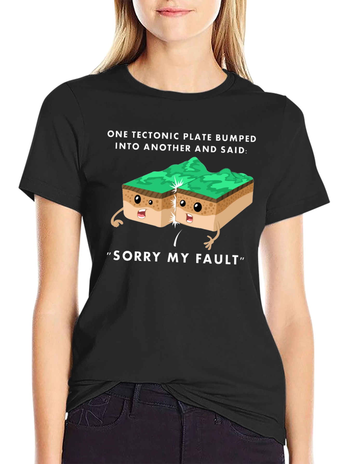 Funny Geology T-Shirt - Tectonic Plate Fault Pun