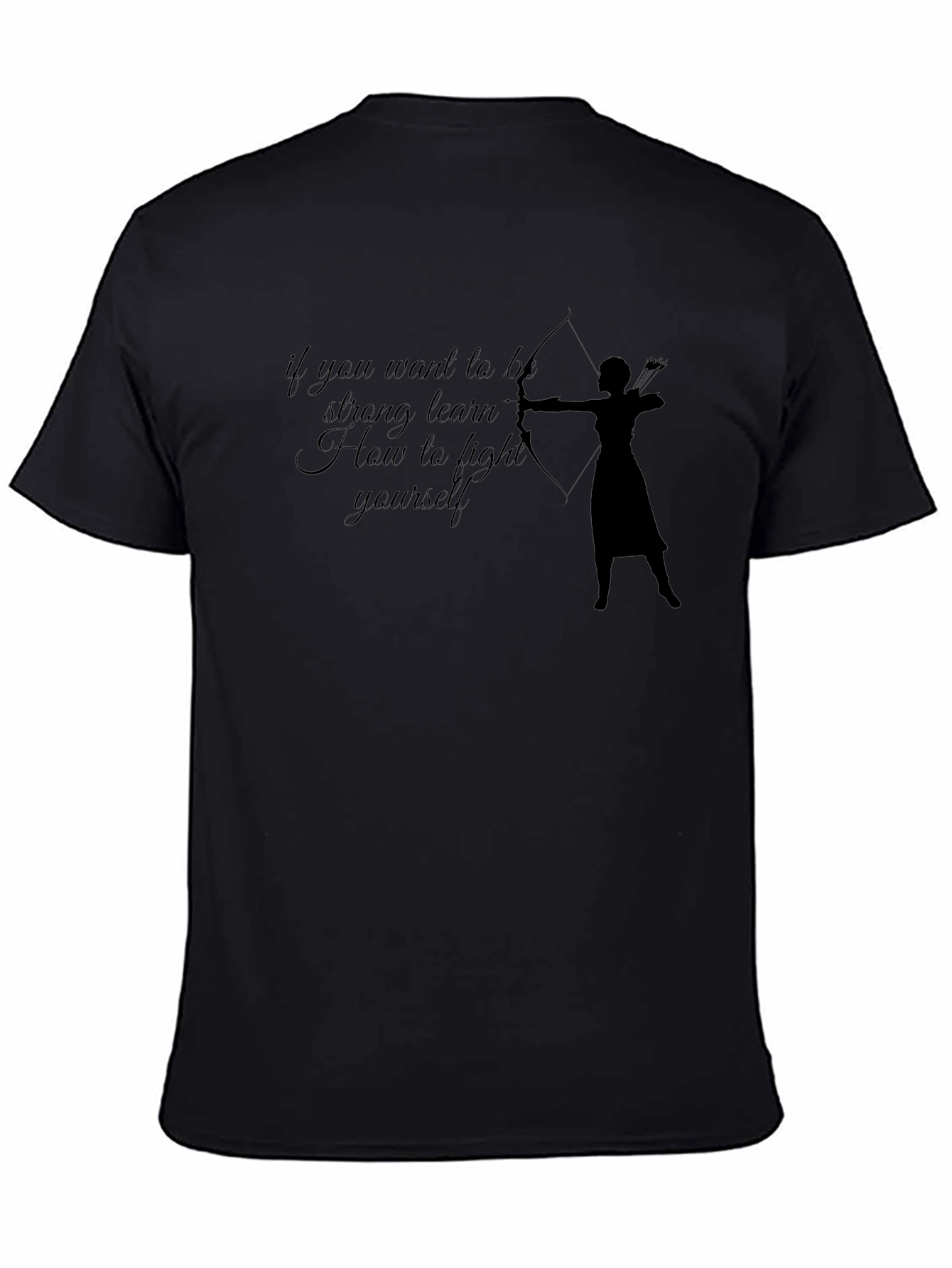 Archer Motivational T-Shirt - Learn to Fight Yourself