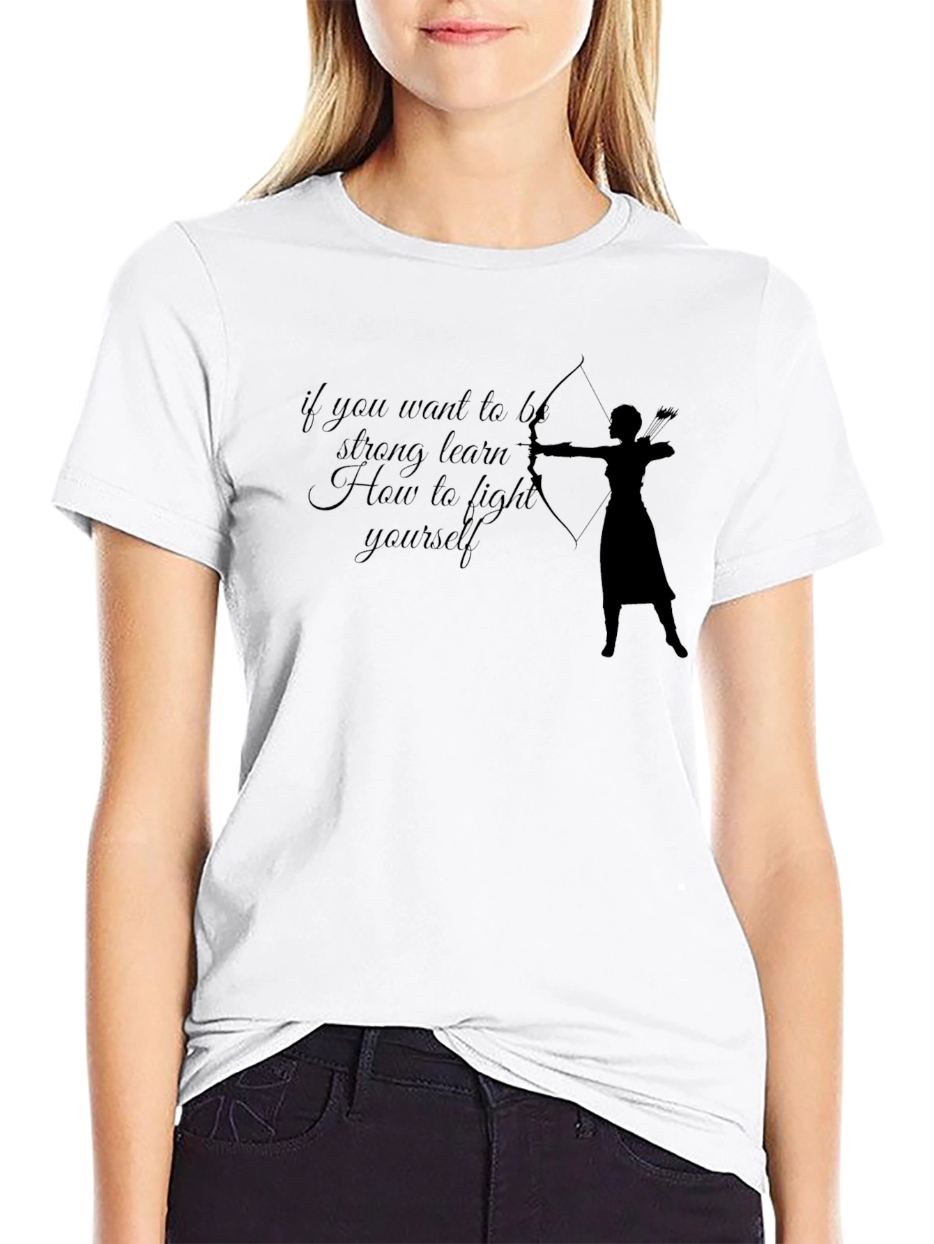 Archer Motivational T-Shirt - Learn to Fight Yourself