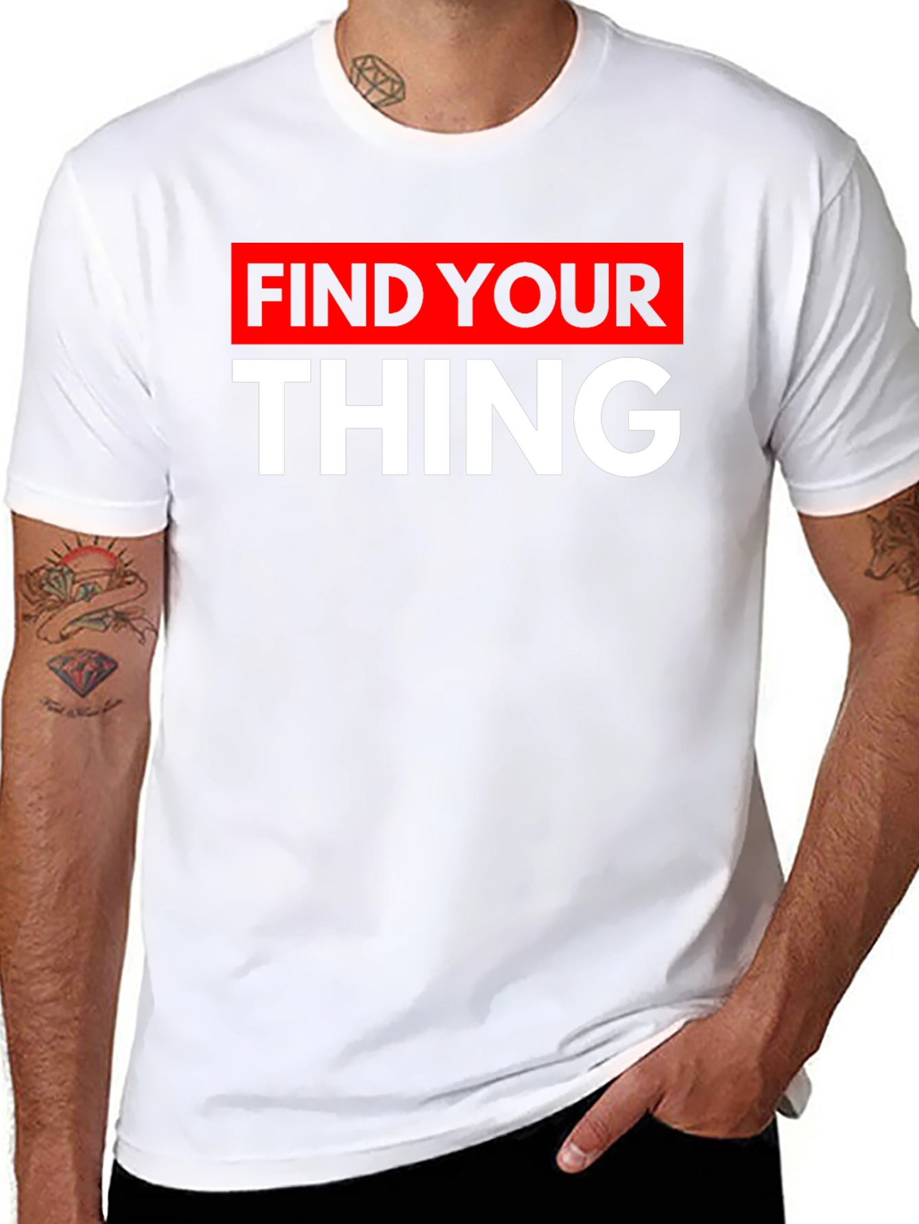 Find Your Thing Black Graphic Tee