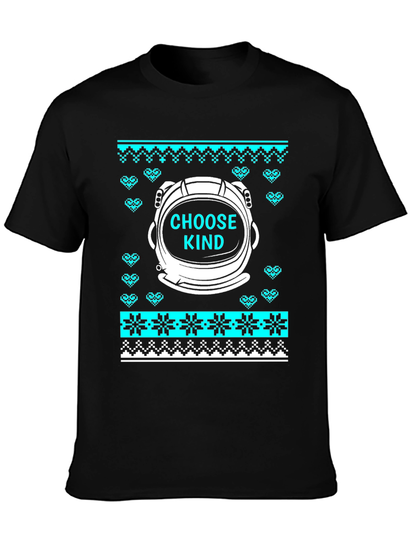 Choose Kind Astronaut Ugly Christmas Sweater T-Shirt