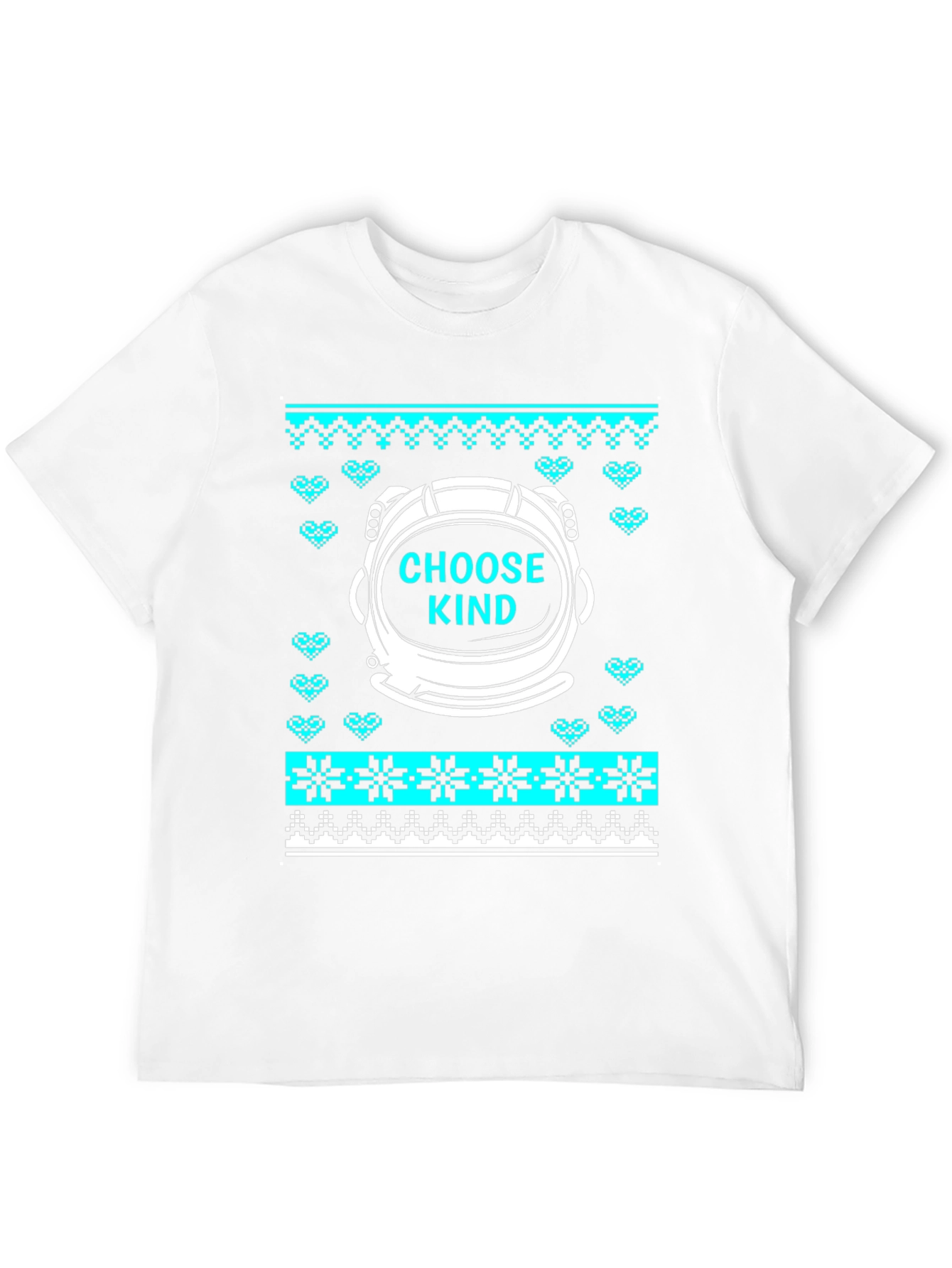 Choose Kind Astronaut Ugly Christmas Sweater T-Shirt