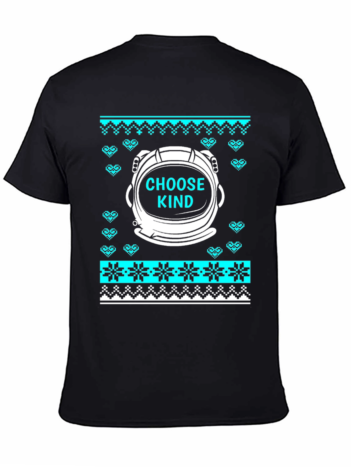 Choose Kind Astronaut Ugly Christmas Sweater T-Shirt