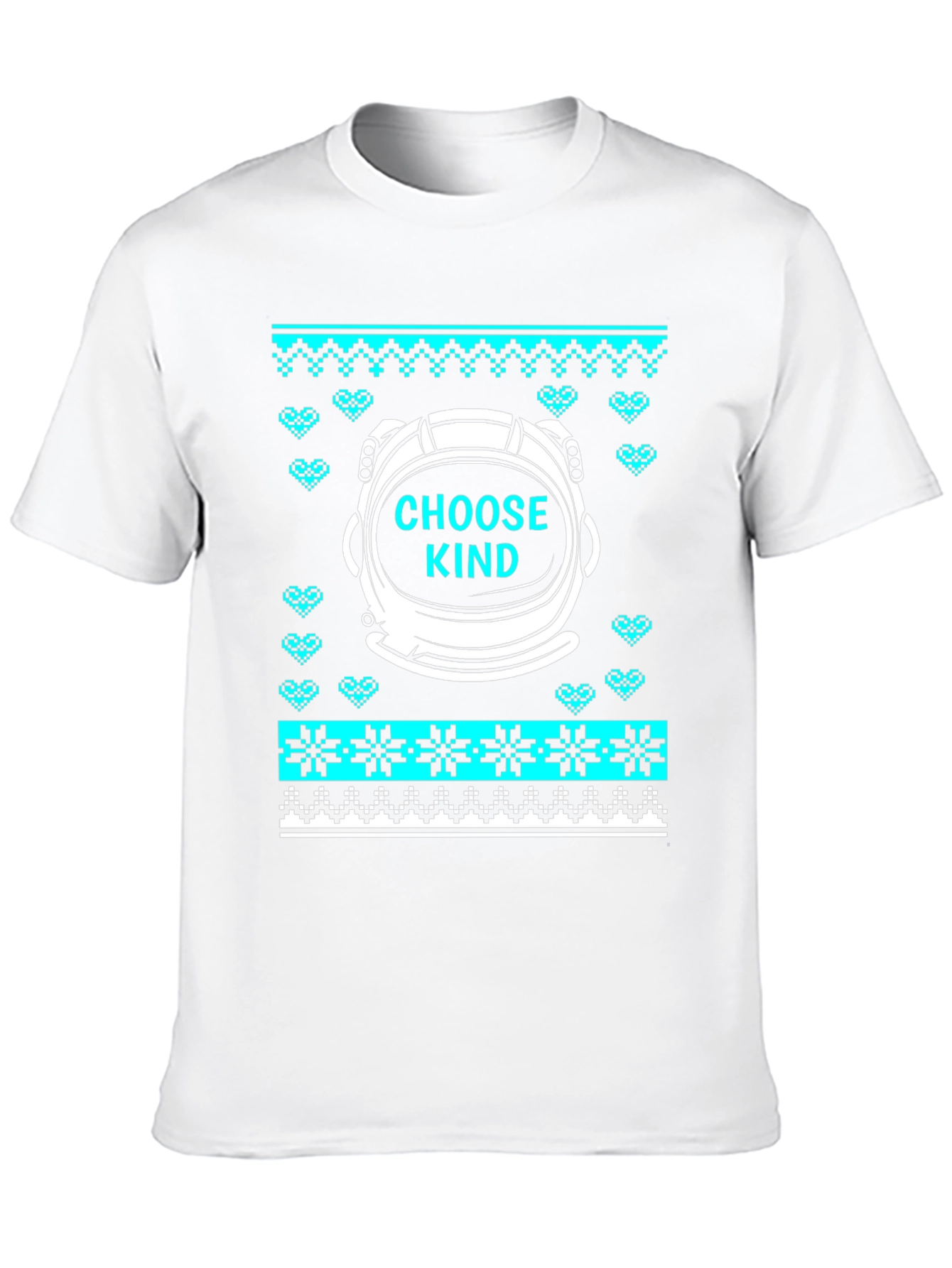 Choose Kind Astronaut Ugly Christmas Sweater T-Shirt