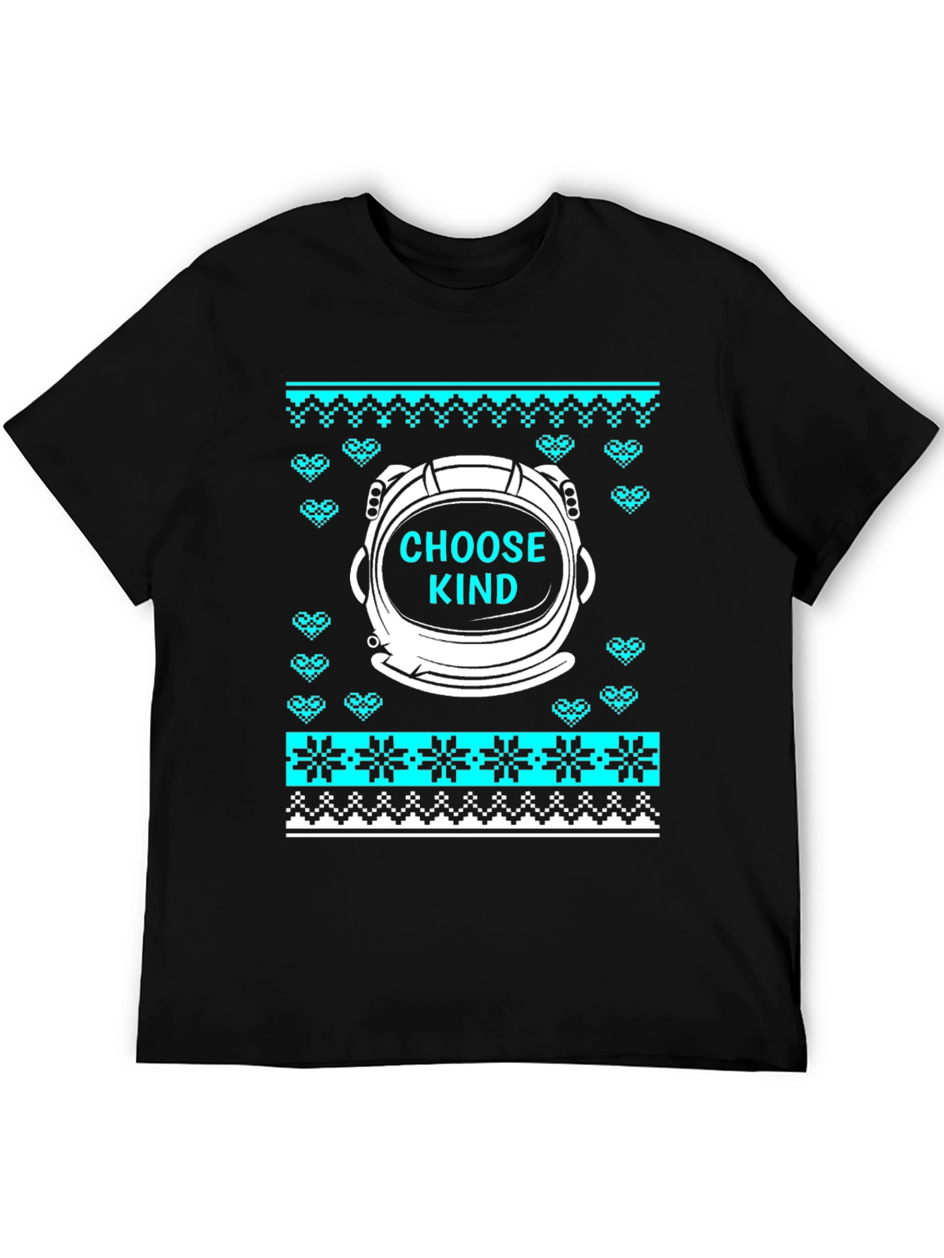 Choose Kind Astronaut Ugly Christmas Sweater T-Shirt