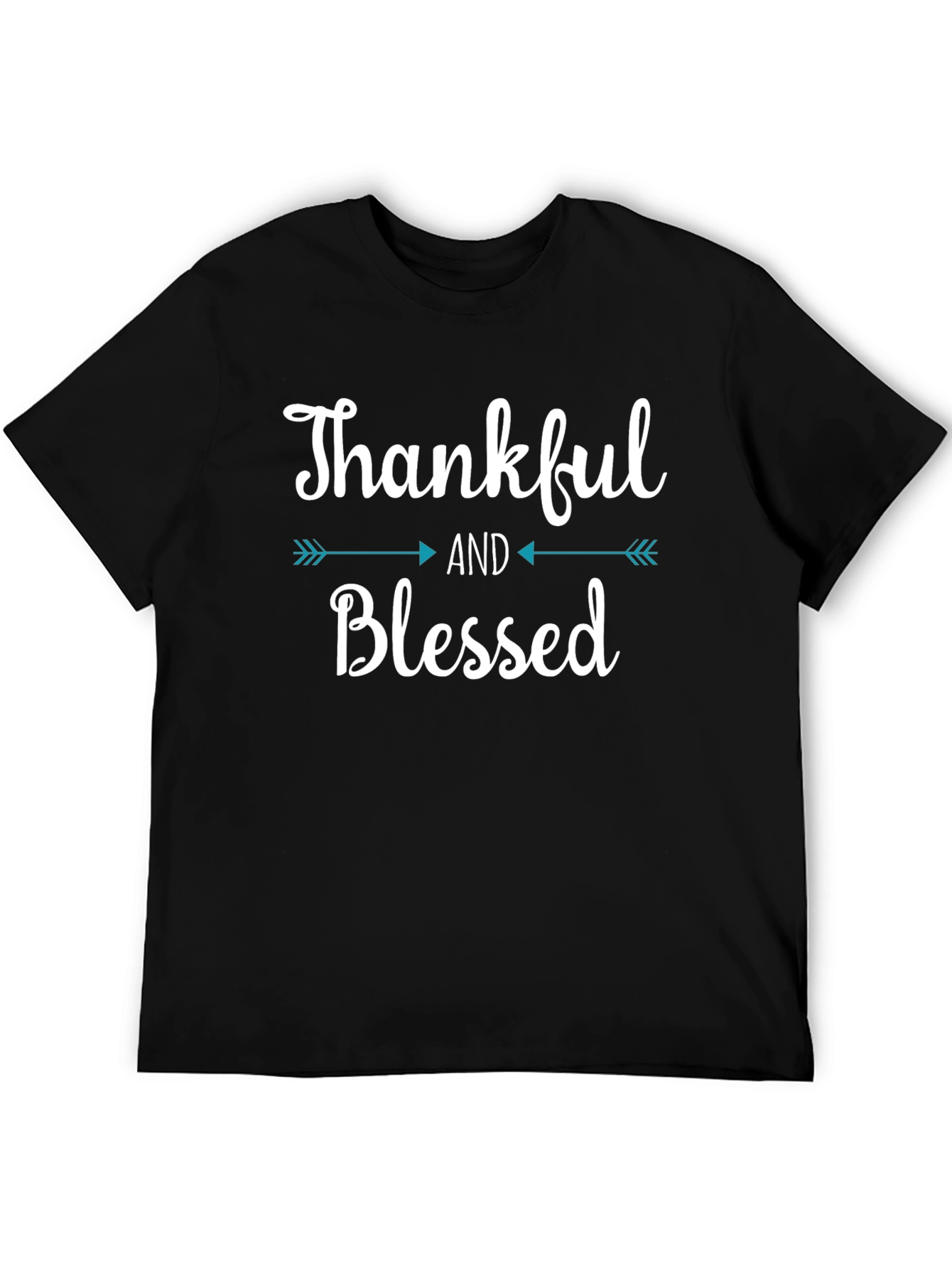 Thankful & Blessed Graphic Tee Shirt