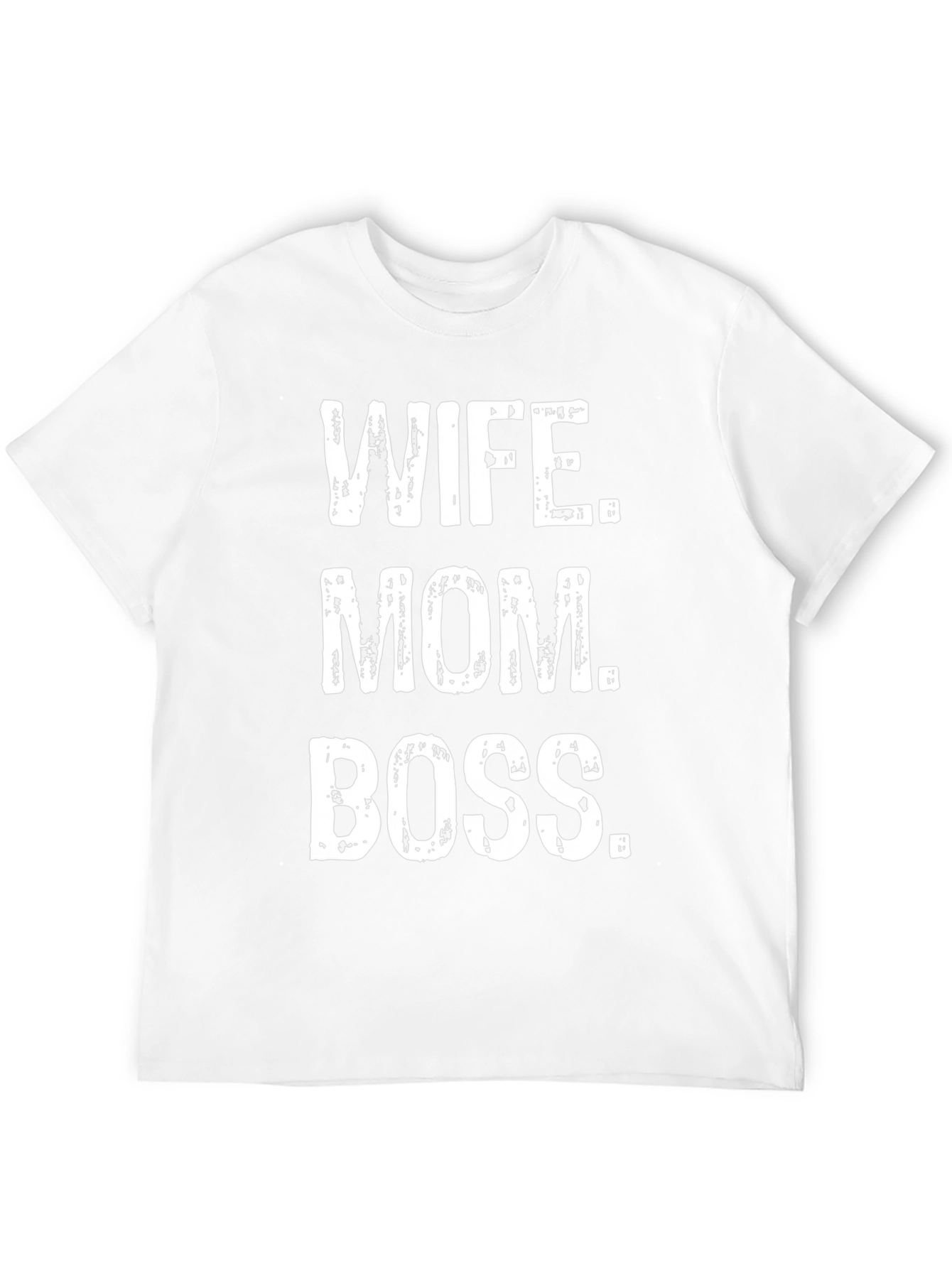 Wife Mom Boss Graphic Tee - Black Cotton T-Shirt
