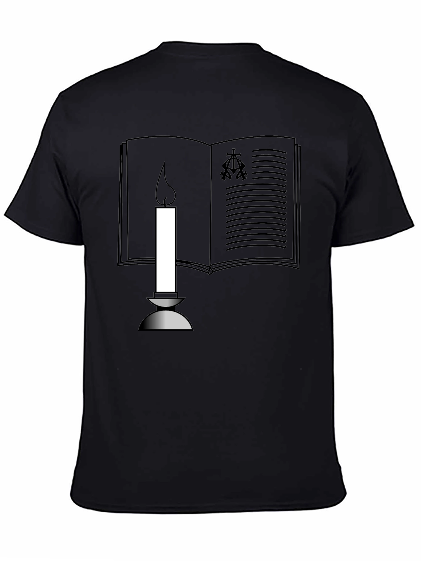 Book & Candle Graphic T-Shirt