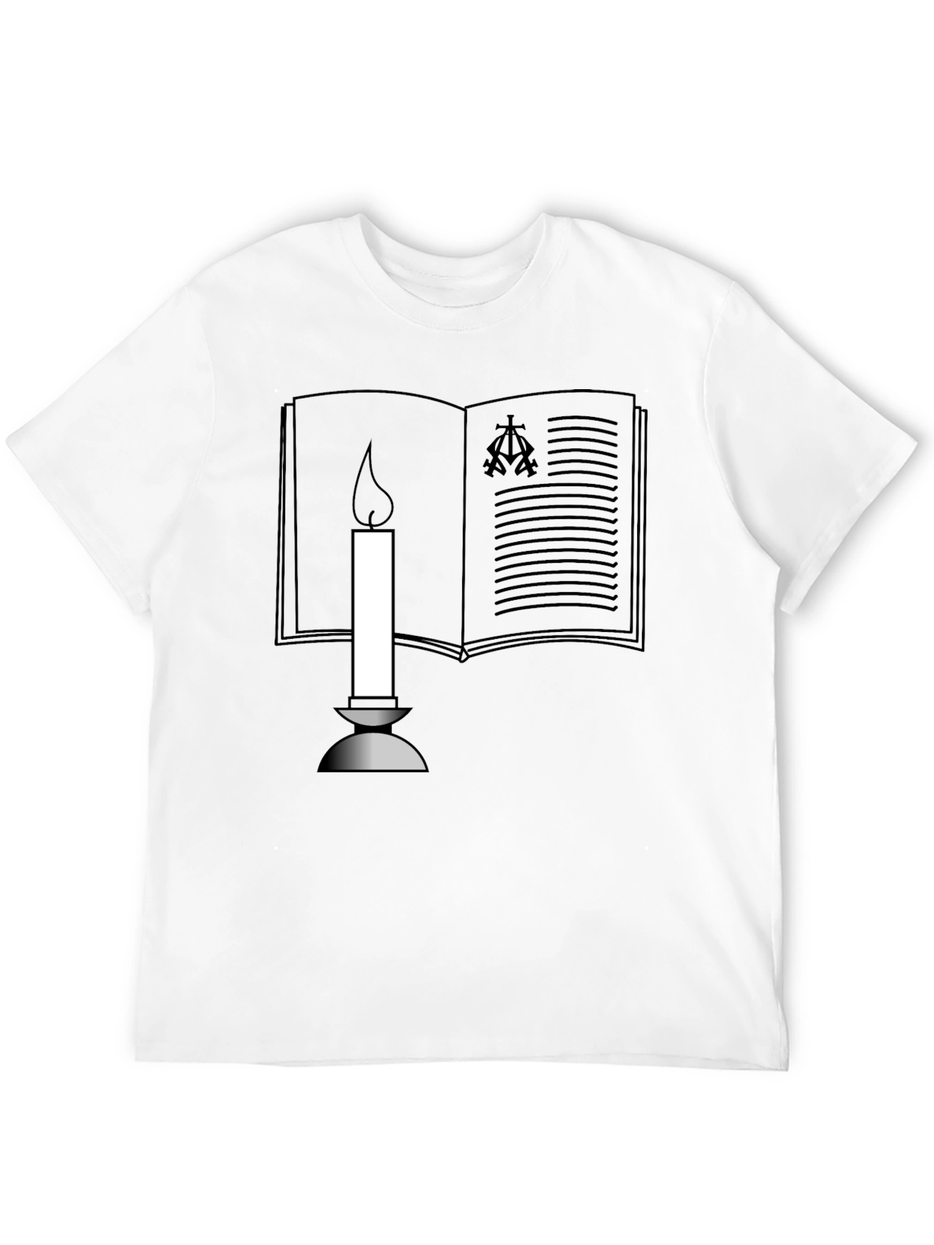 Book & Candle Graphic T-Shirt