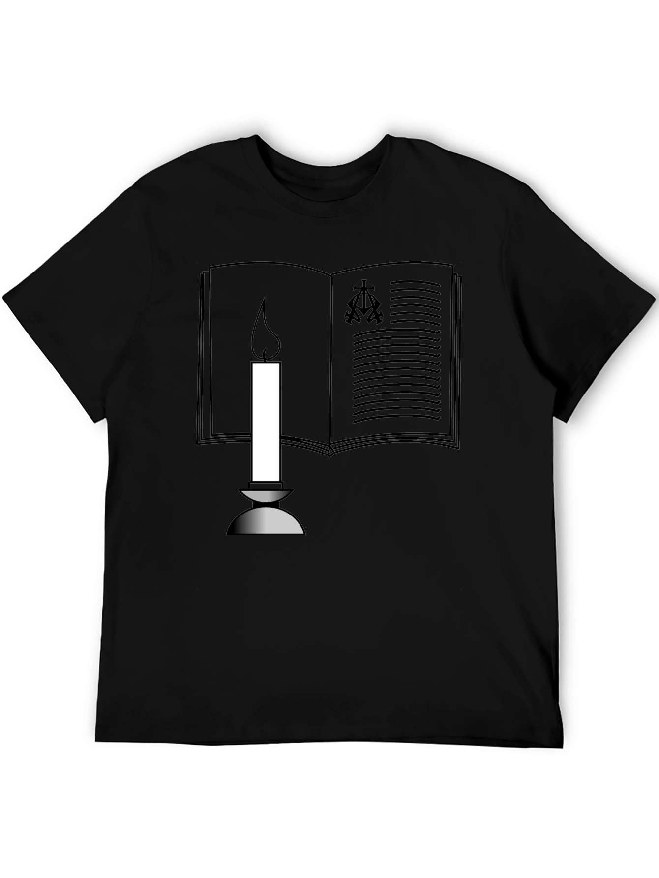 Book & Candle Graphic T-Shirt