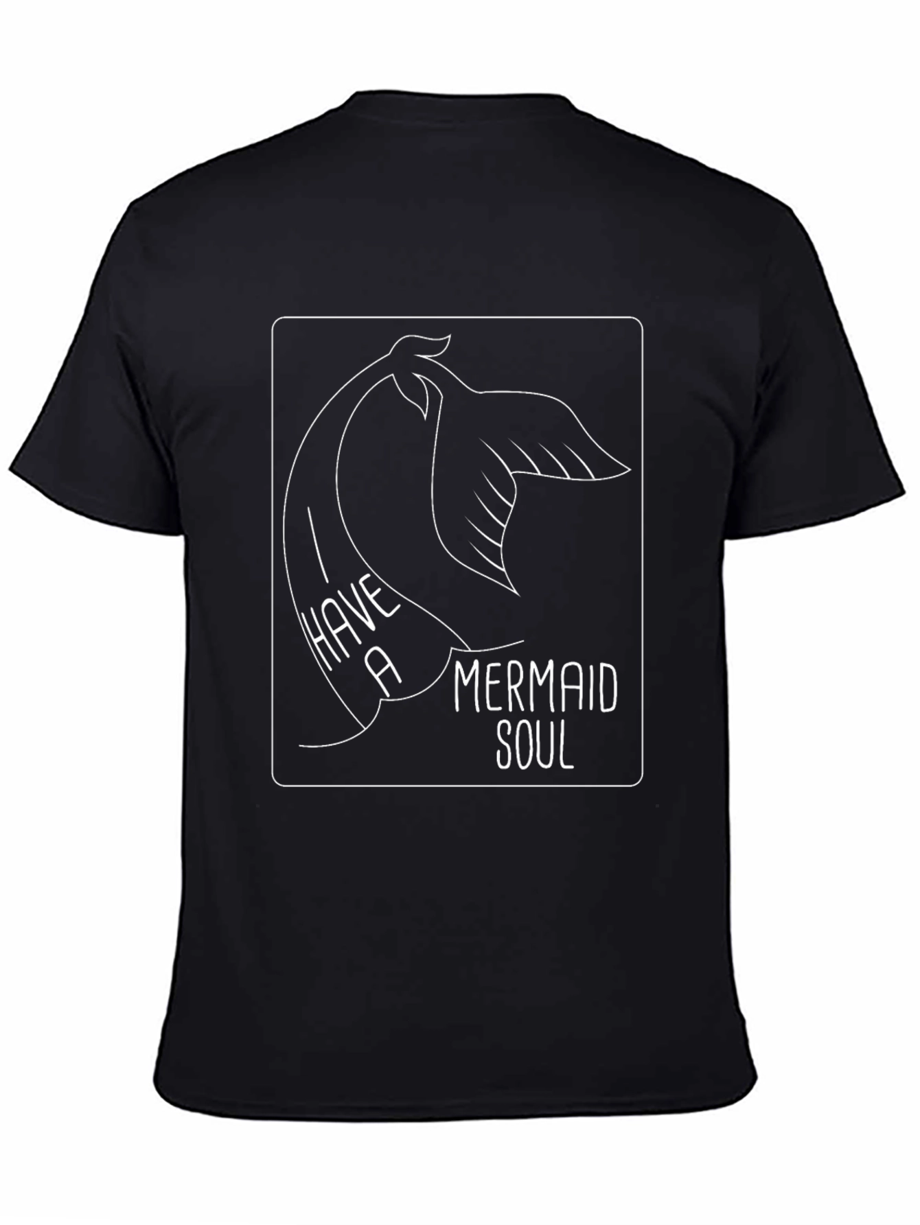 Mermaid Soul Graphic T-Shirt - Black