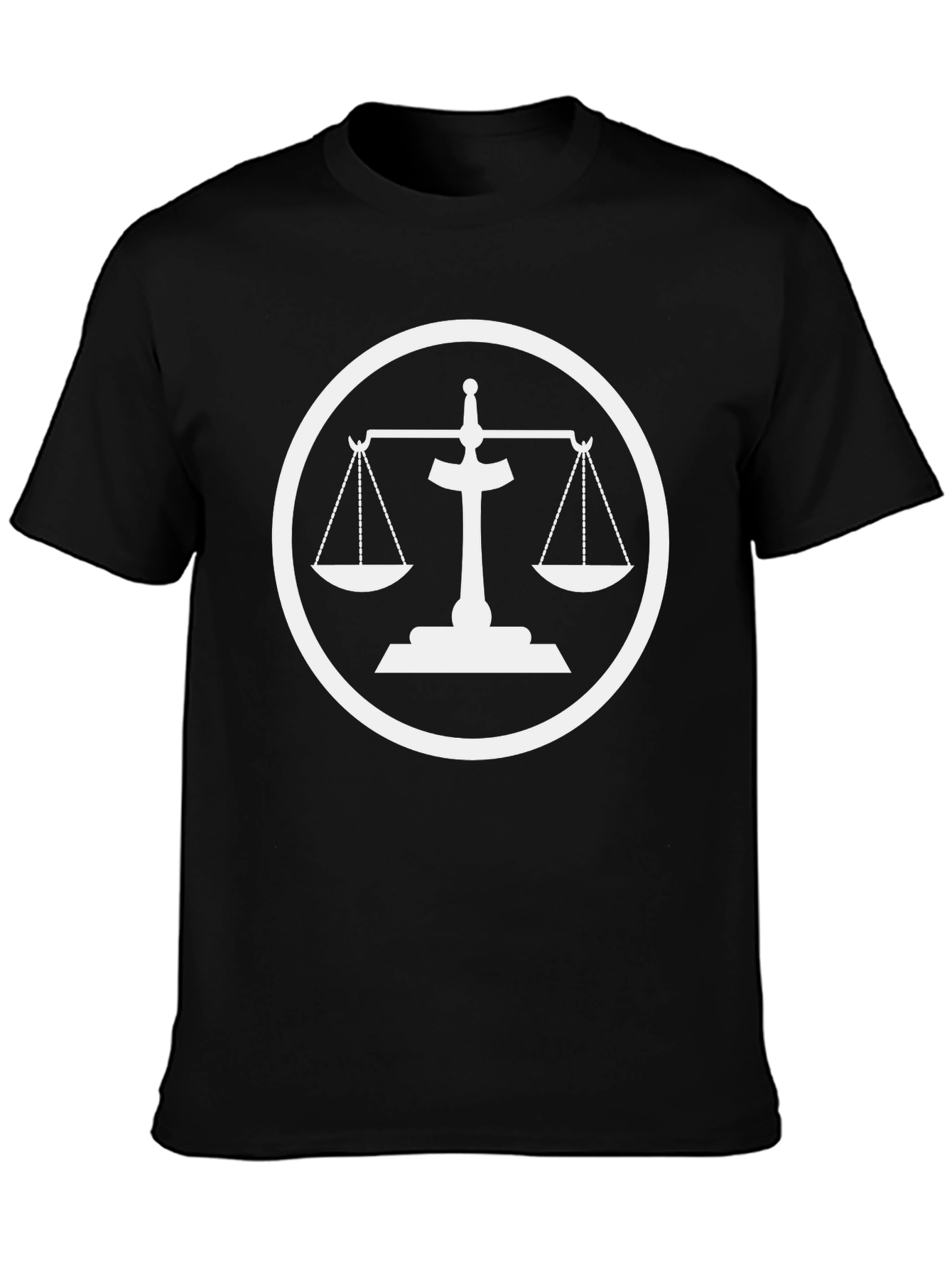 Scales of Justice Graphic Tee - Black