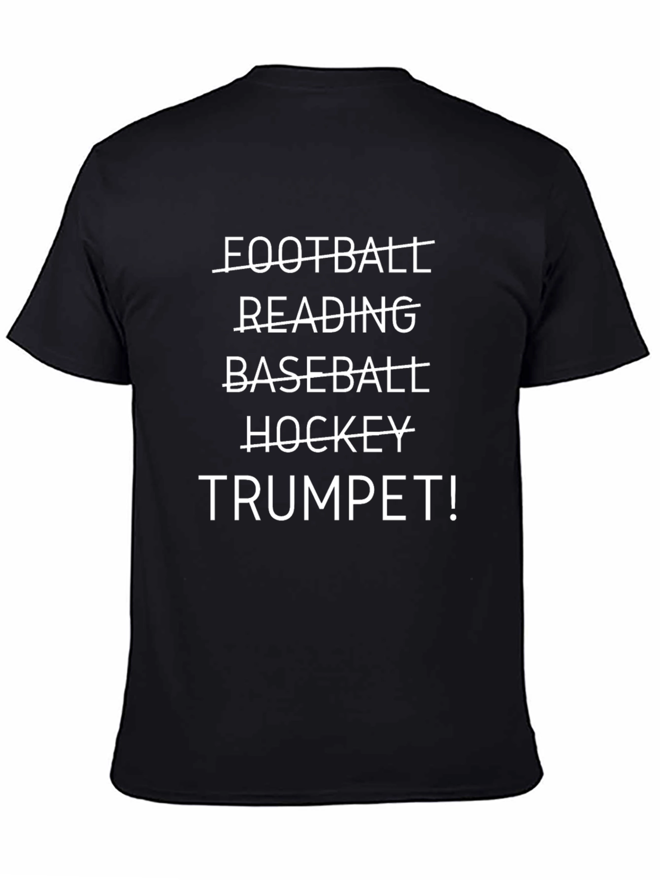 Trumpet T-Shirt: Football Reading Baseball Hockey