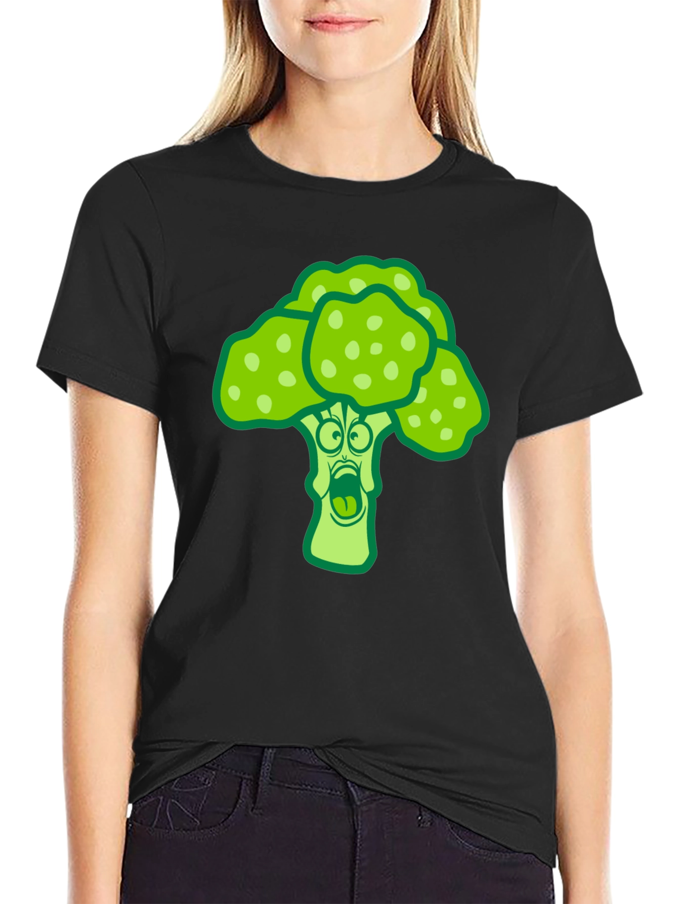 Broccoli Cartoon Graphic Novelty Tee