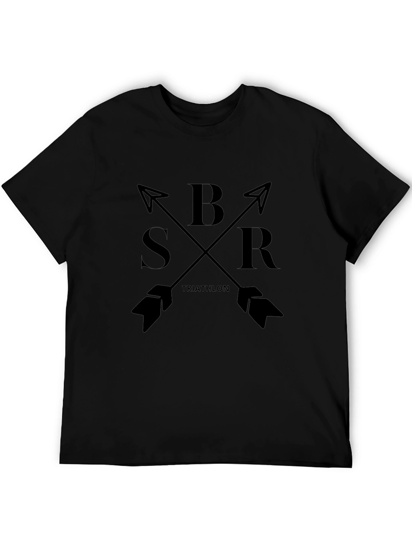 BSR Triathlon Black T-Shirt Arrows