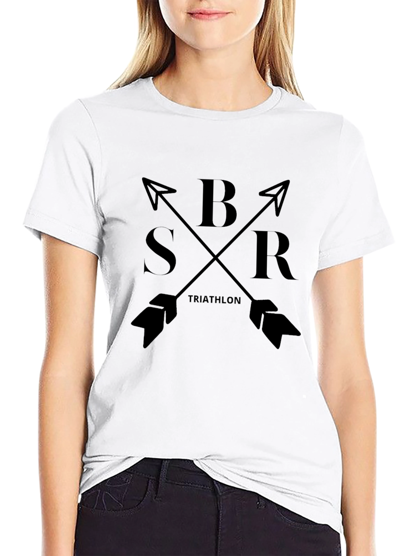 BSR Triathlon Black T-Shirt Arrows