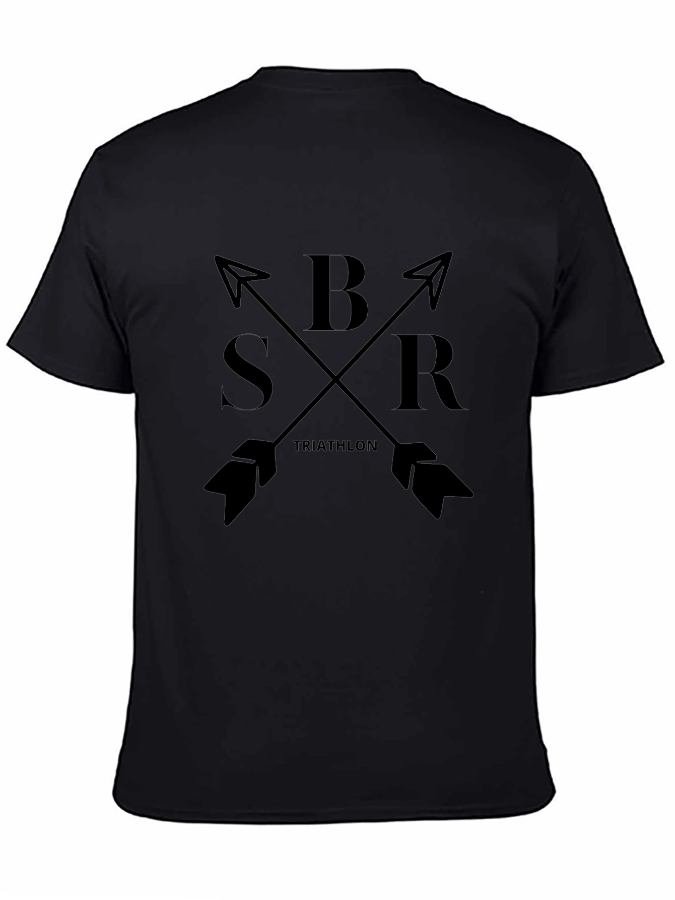 BSR Triathlon Black T-Shirt Arrows
