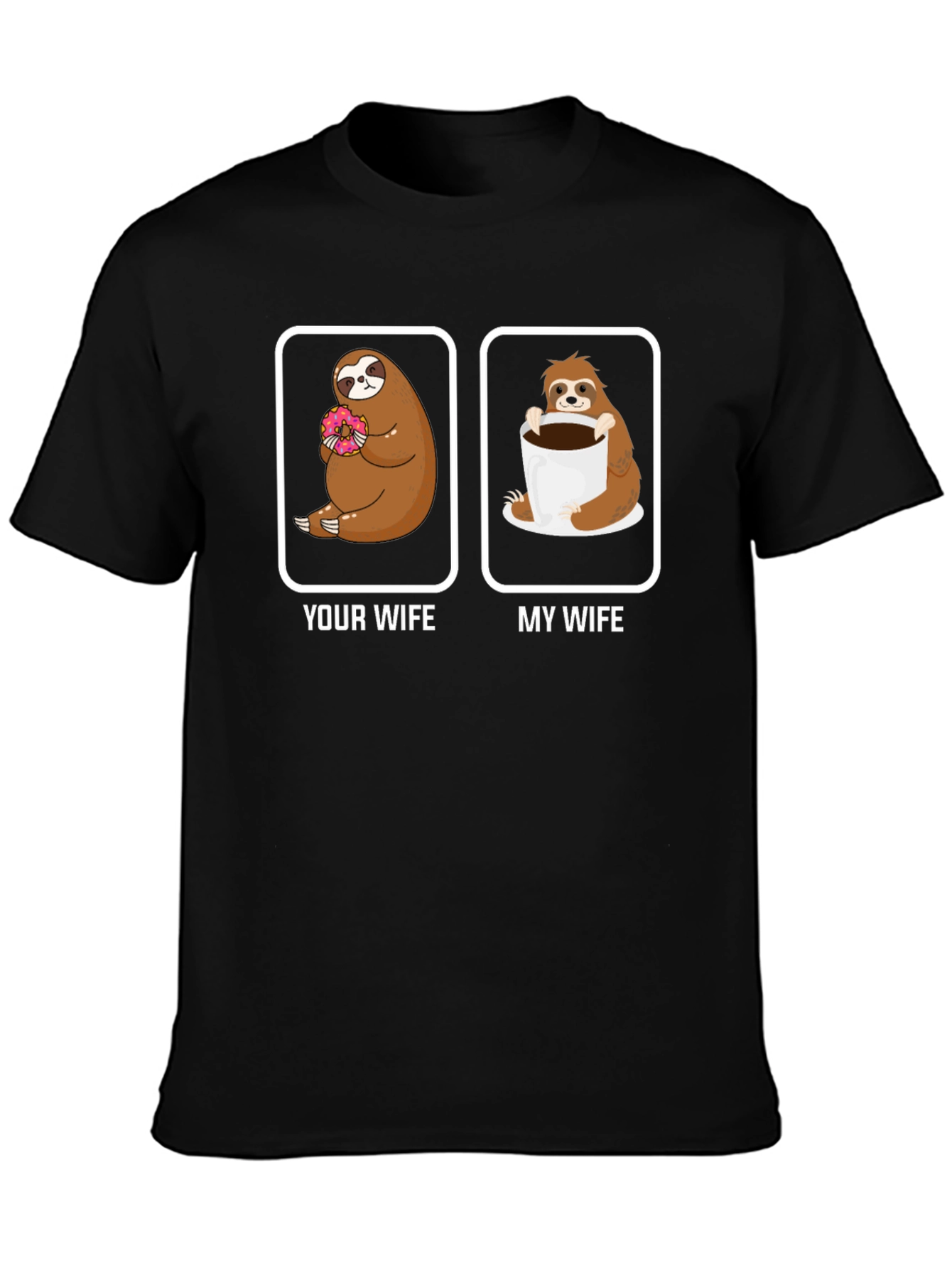 Humorous Sloth Wife T-Shirt