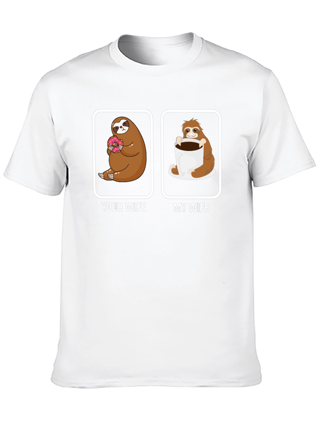 Humorous Sloth Wife T-Shirt