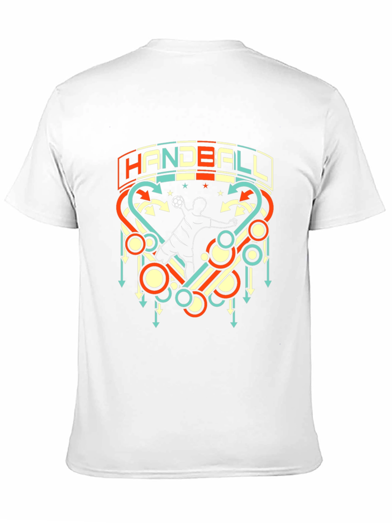 Handball Graphic T-Shirt Retro Style