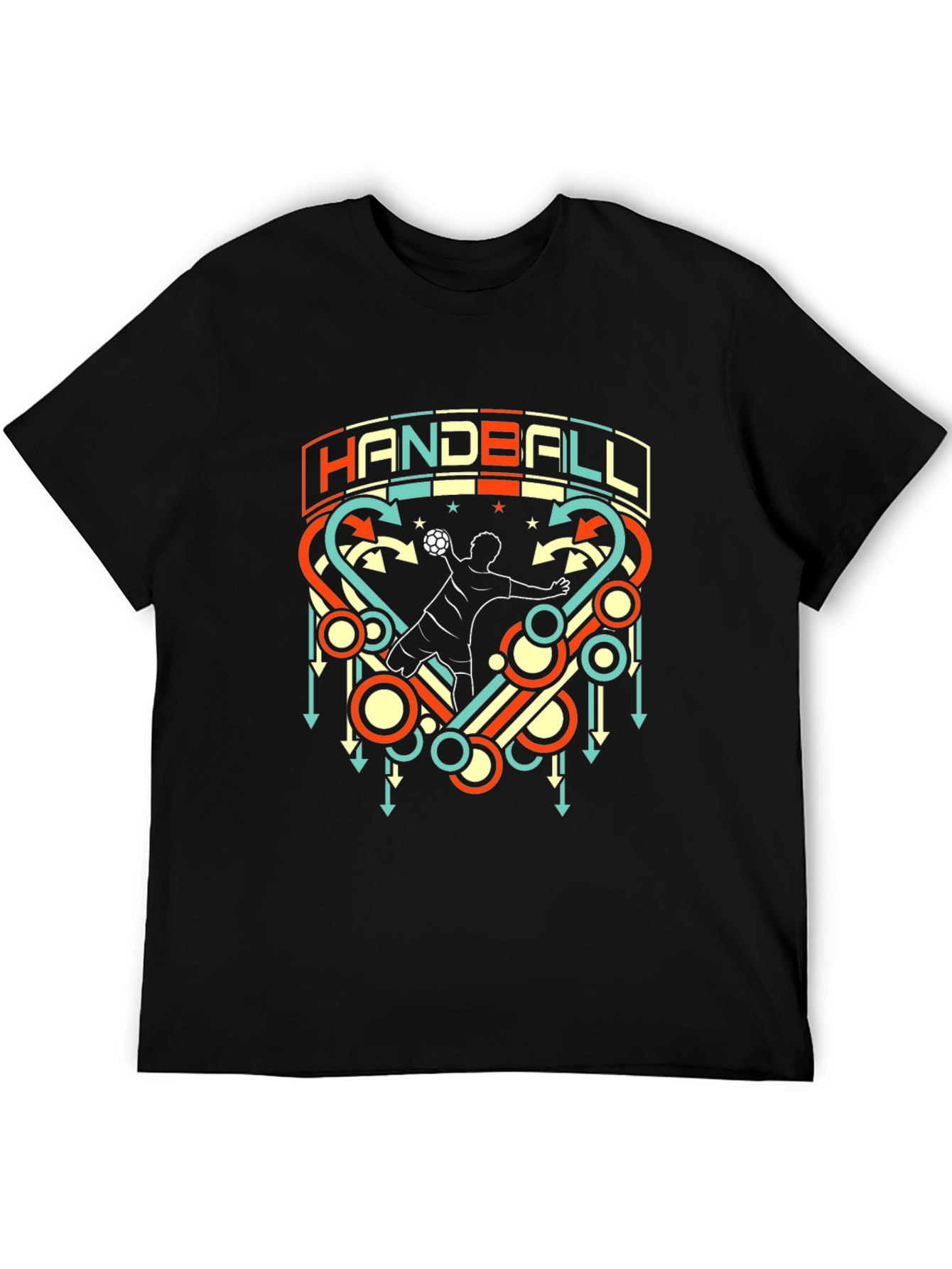 Handball Graphic T-Shirt Retro Style