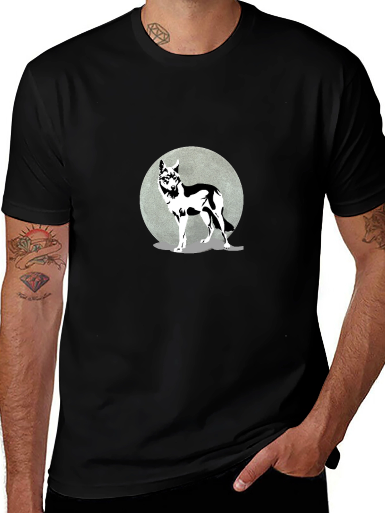 Wolf Moon Graphic Tee - Stylish & Unique