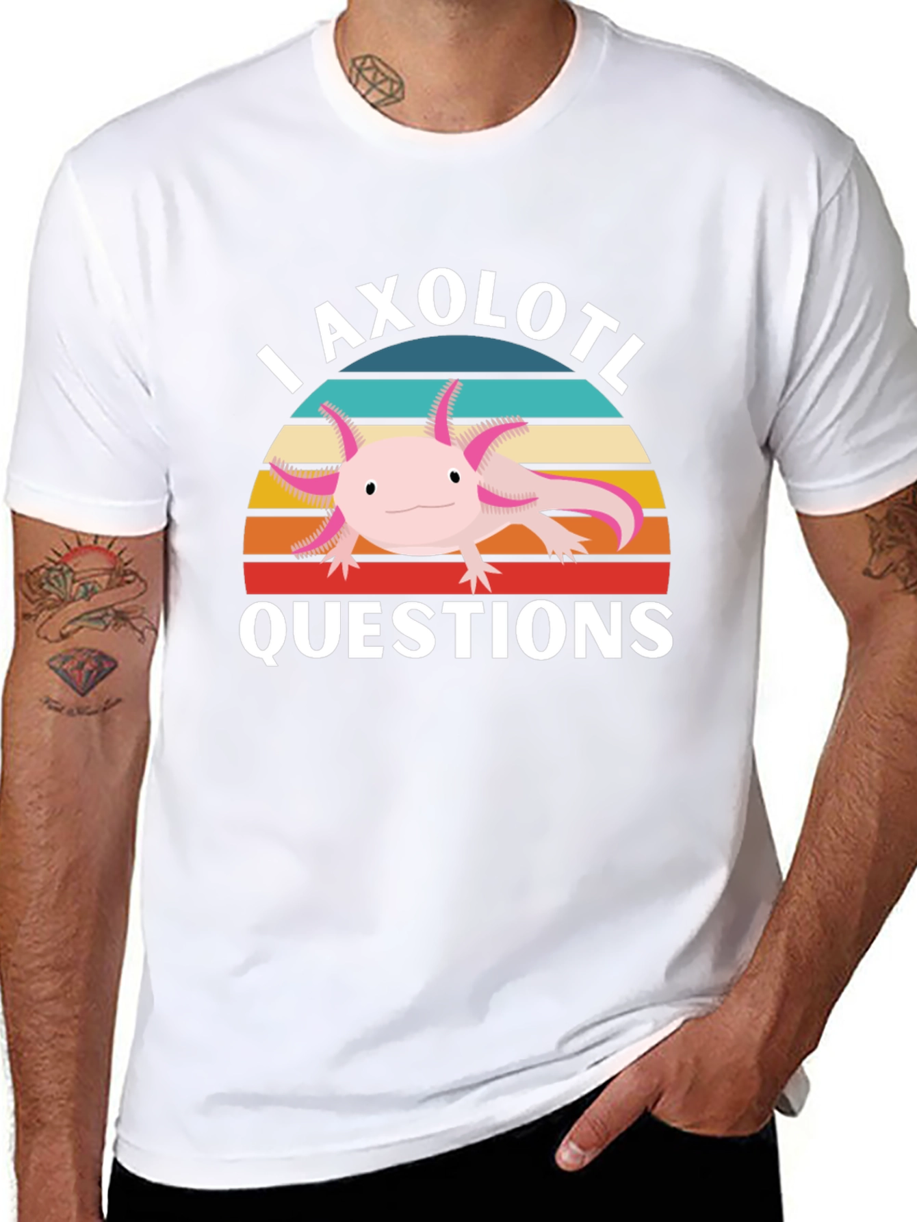 Axolotl Questions Graphic T-Shirt