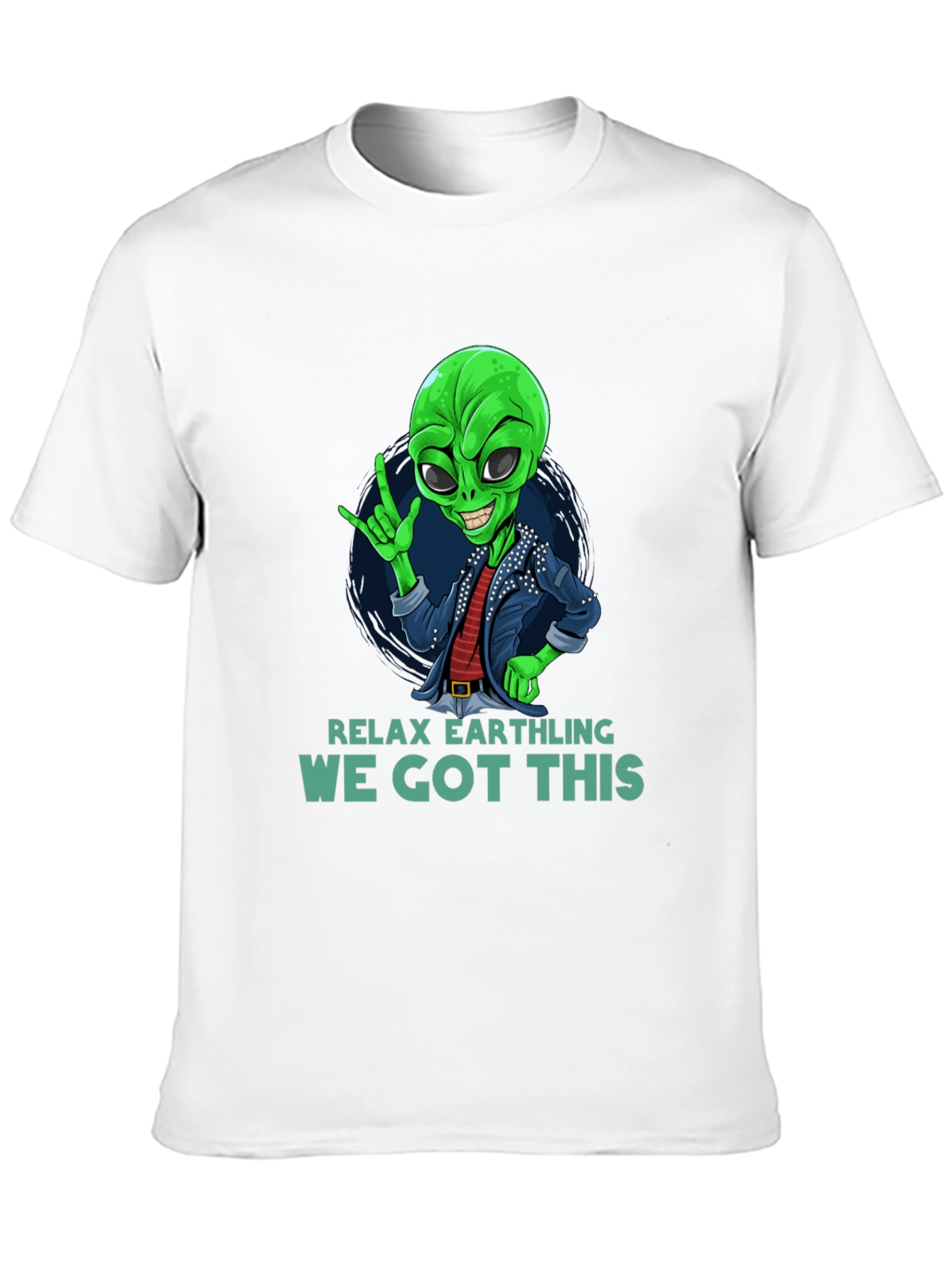 Relax Earthling T-Shirt - Alien Graphic Tee
