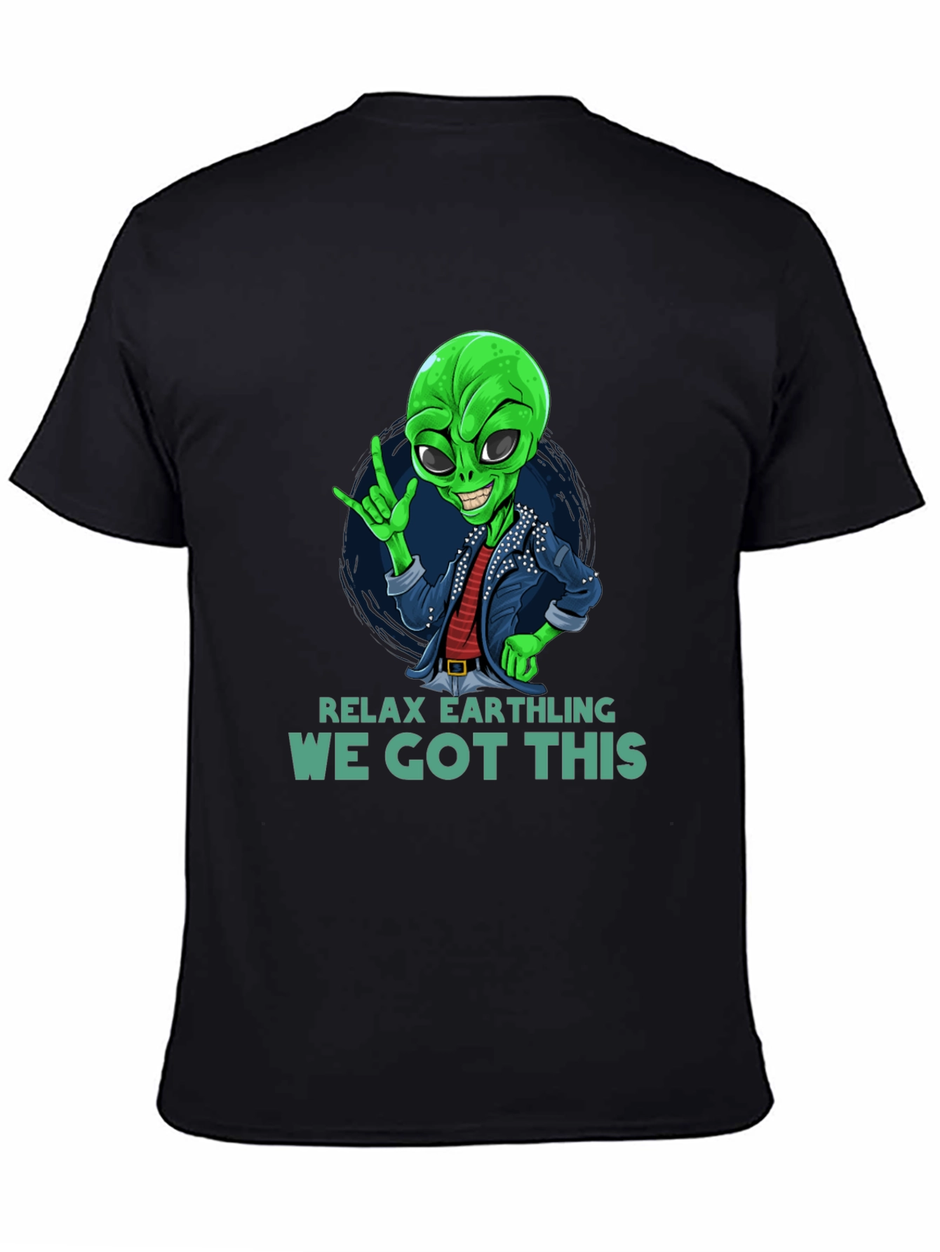 Relax Earthling T-Shirt - Alien Graphic Tee