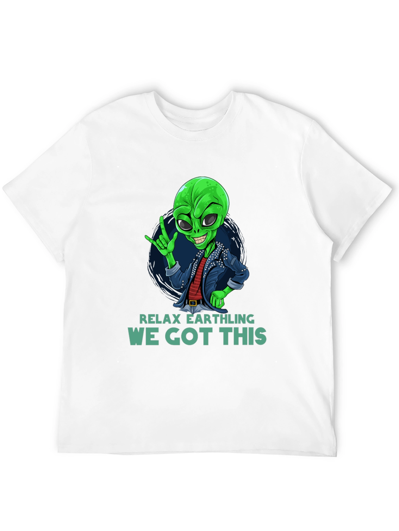 Relax Earthling T-Shirt - Alien Graphic Tee