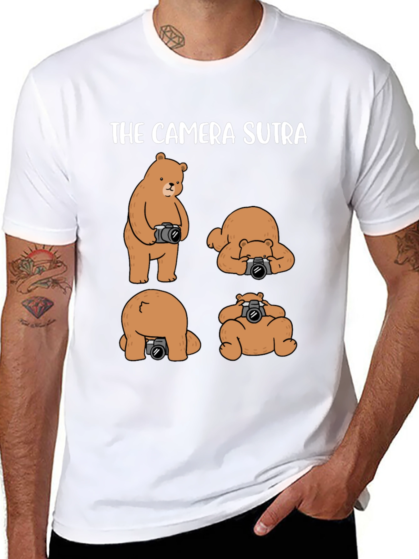 The Camera Sutra T-Shirt: Bear Photography Humor