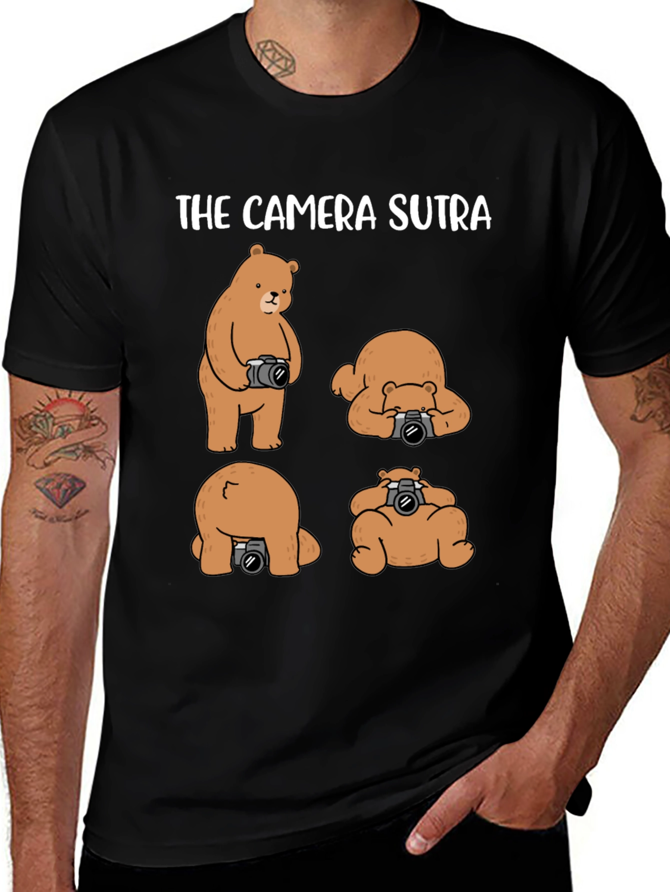 The Camera Sutra T-Shirt: Bear Photography Humor