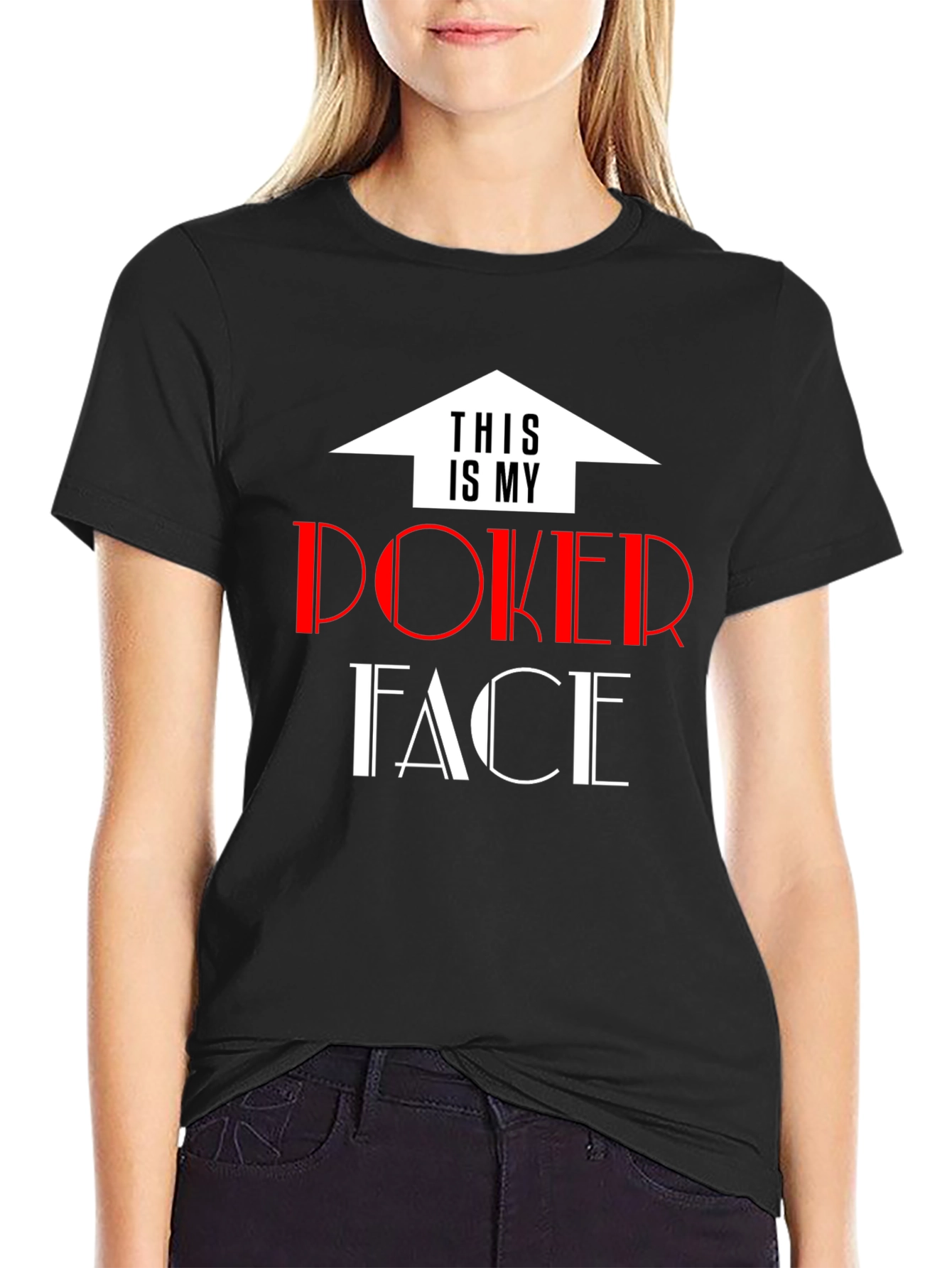 Poker Face T-Shirt - Fun Graphic Tee