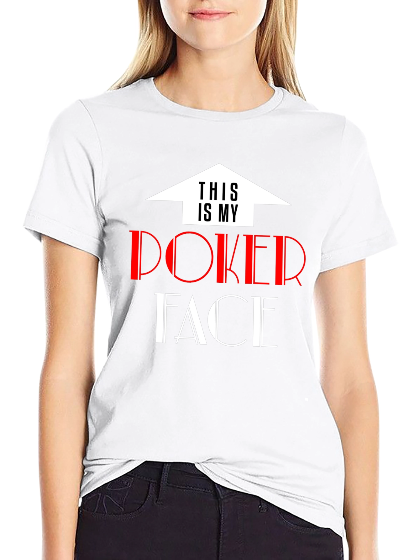 Poker Face T-Shirt - Fun Graphic Tee