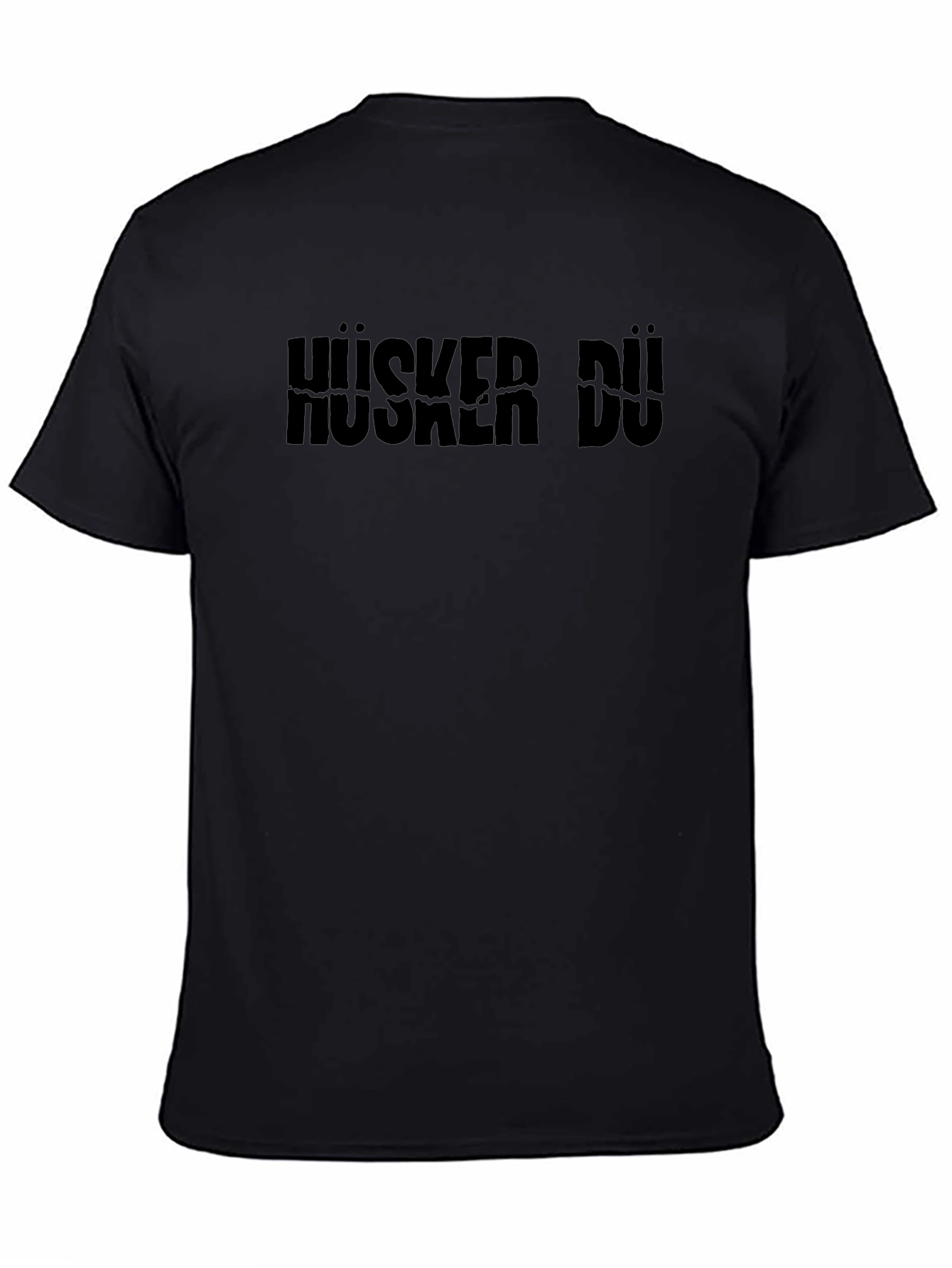 Hüsker Dü Band Logo Black Graphic Tee