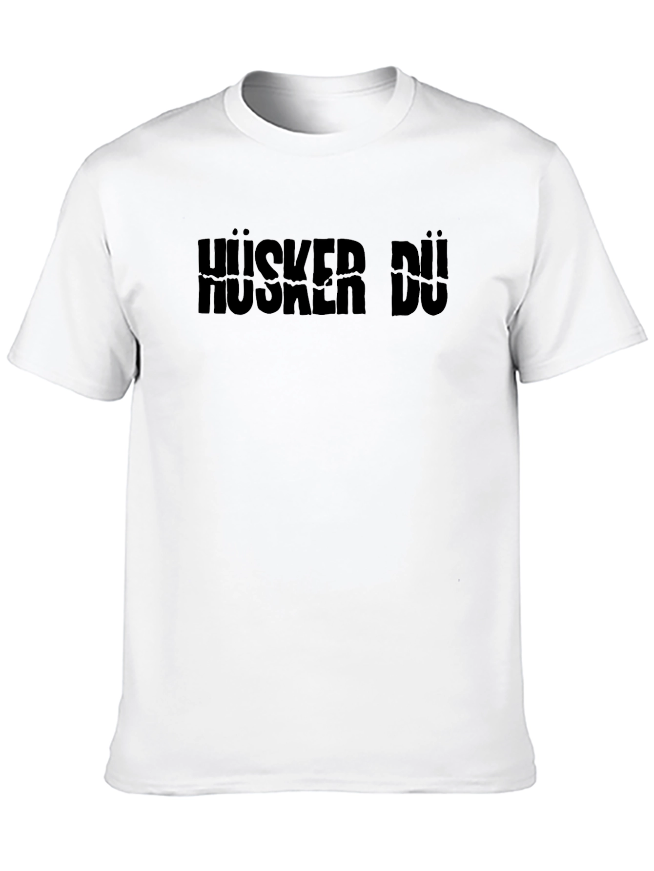 Hüsker Dü Band Logo Black Graphic Tee