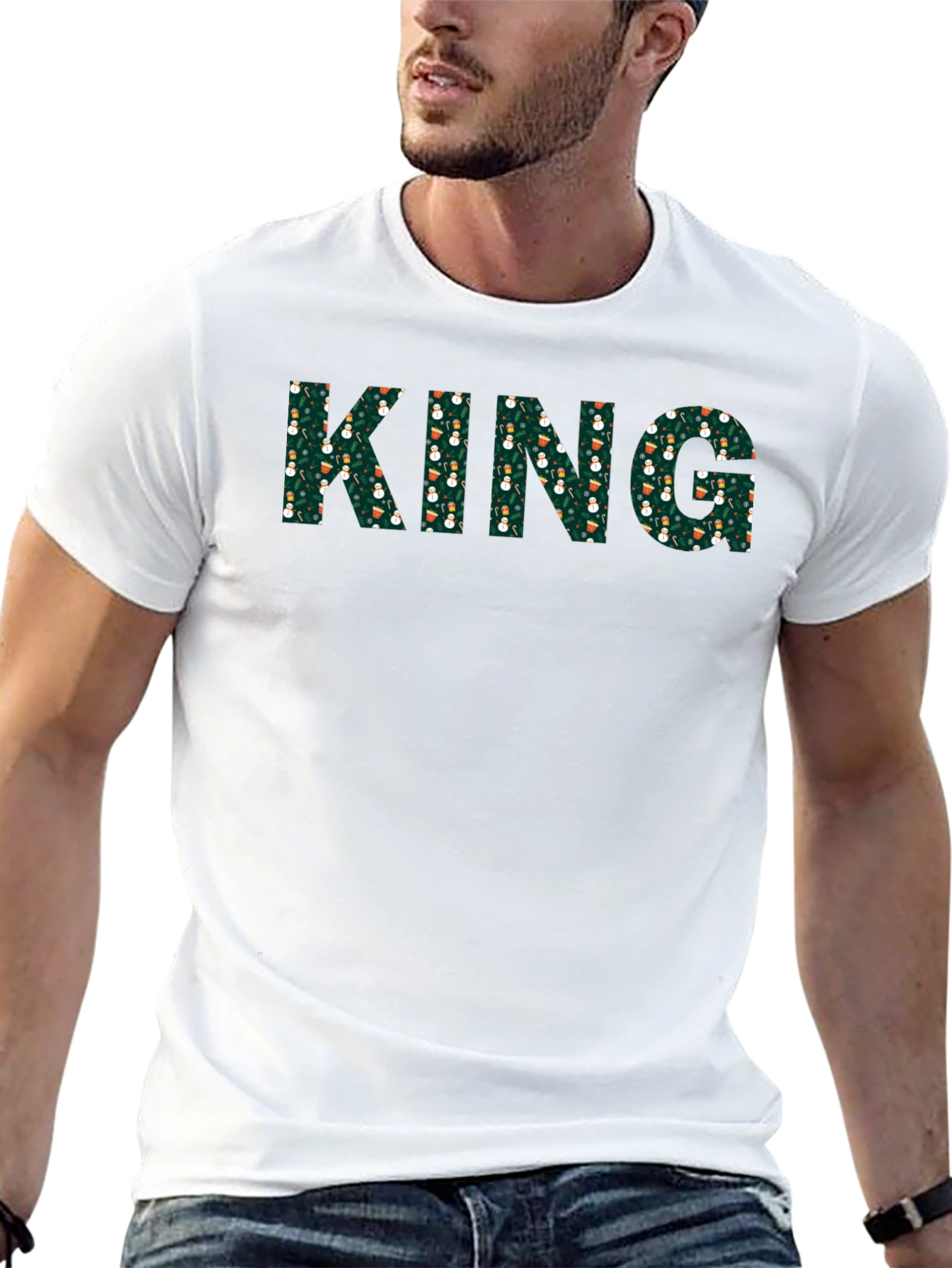 King Christmas Pattern Tee