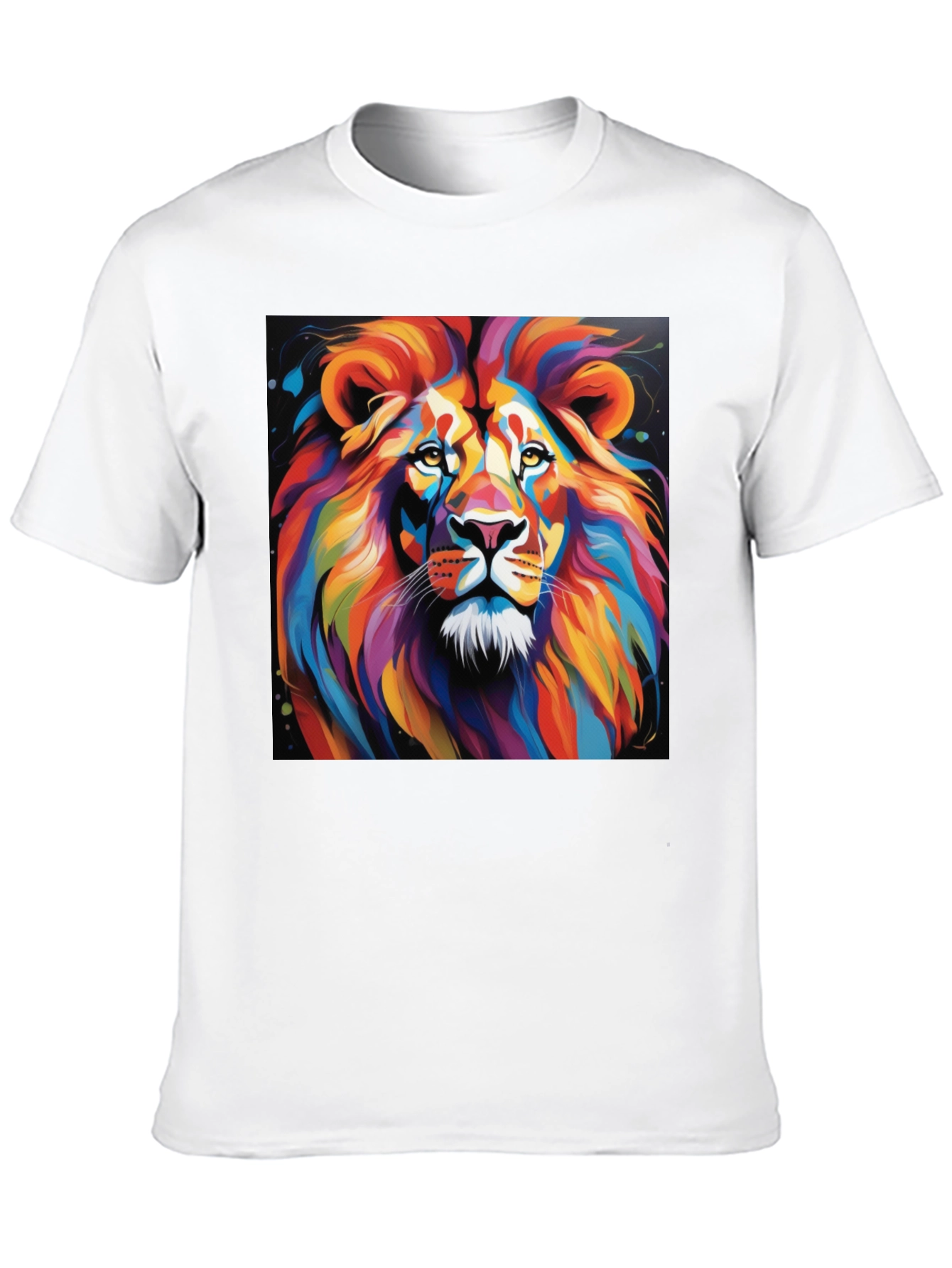 Vibrant Lion Graphic T-Shirt