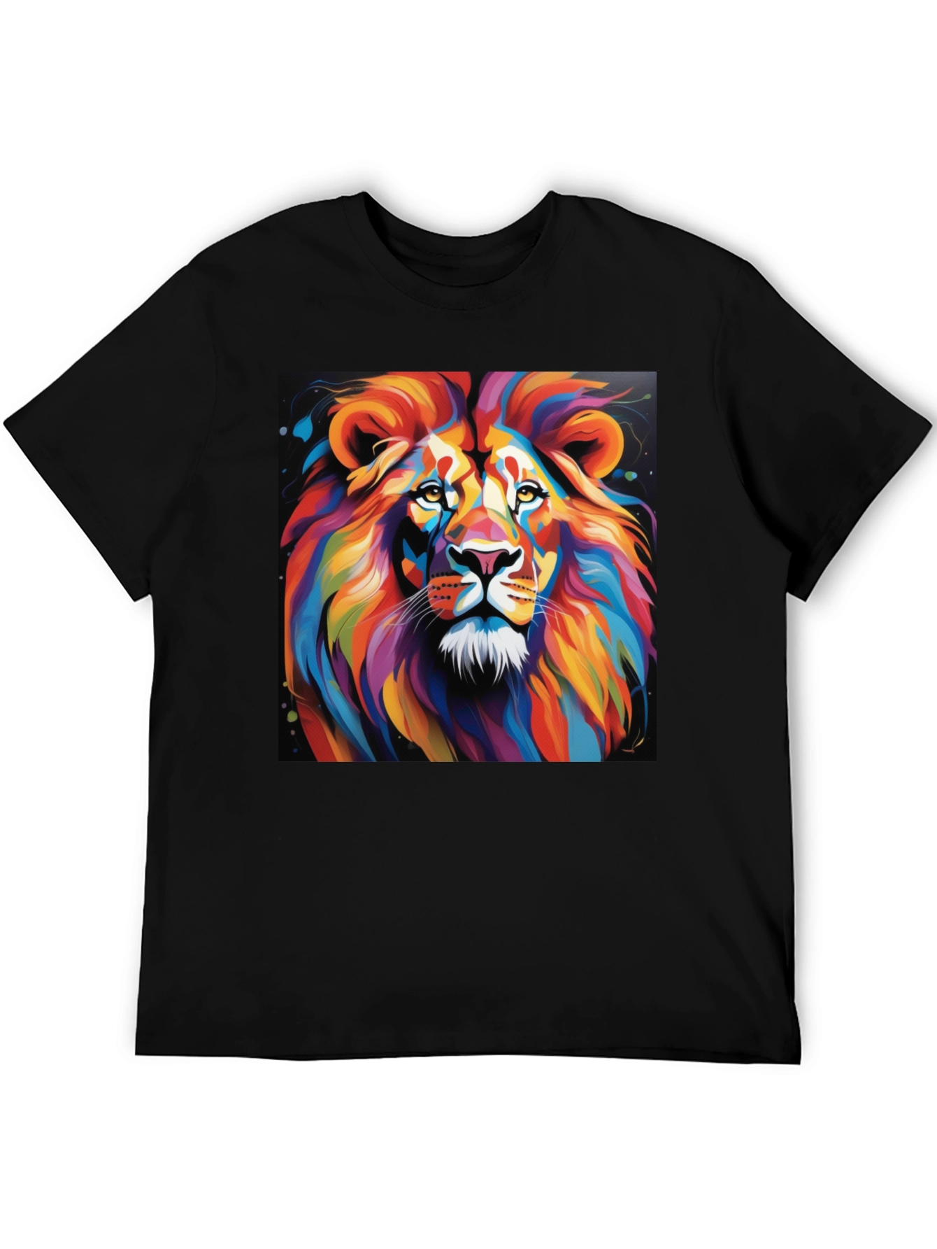 Vibrant Lion Graphic T-Shirt